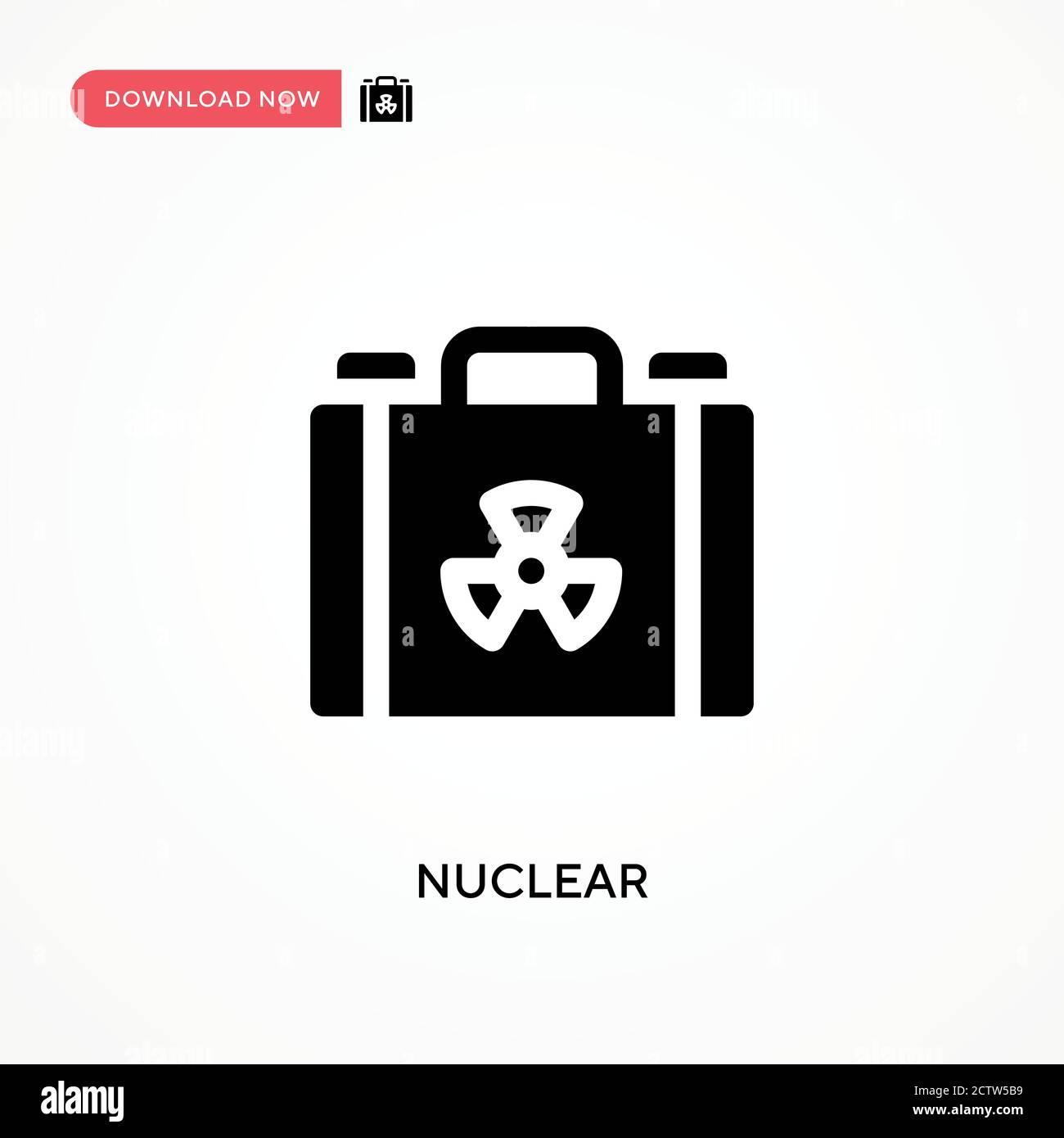 Icône de vecteur nucléaire. . Illustration moderne et simple à vecteur plat pour site Web ou application mobile Illustration de Vecteur