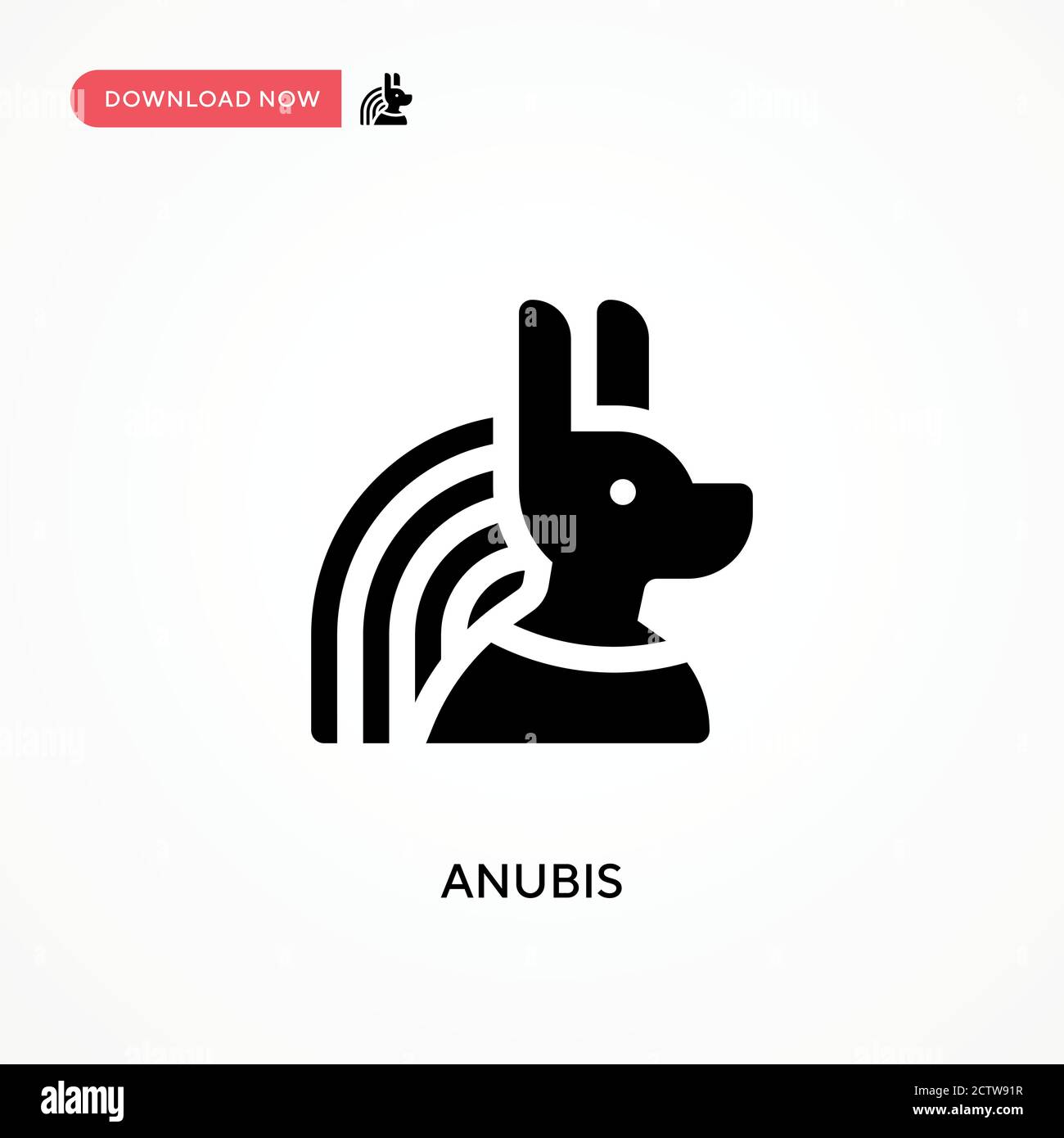 Icône de vecteur Anubis. . Illustration moderne et simple à vecteur plat pour site Web ou application mobile Illustration de Vecteur