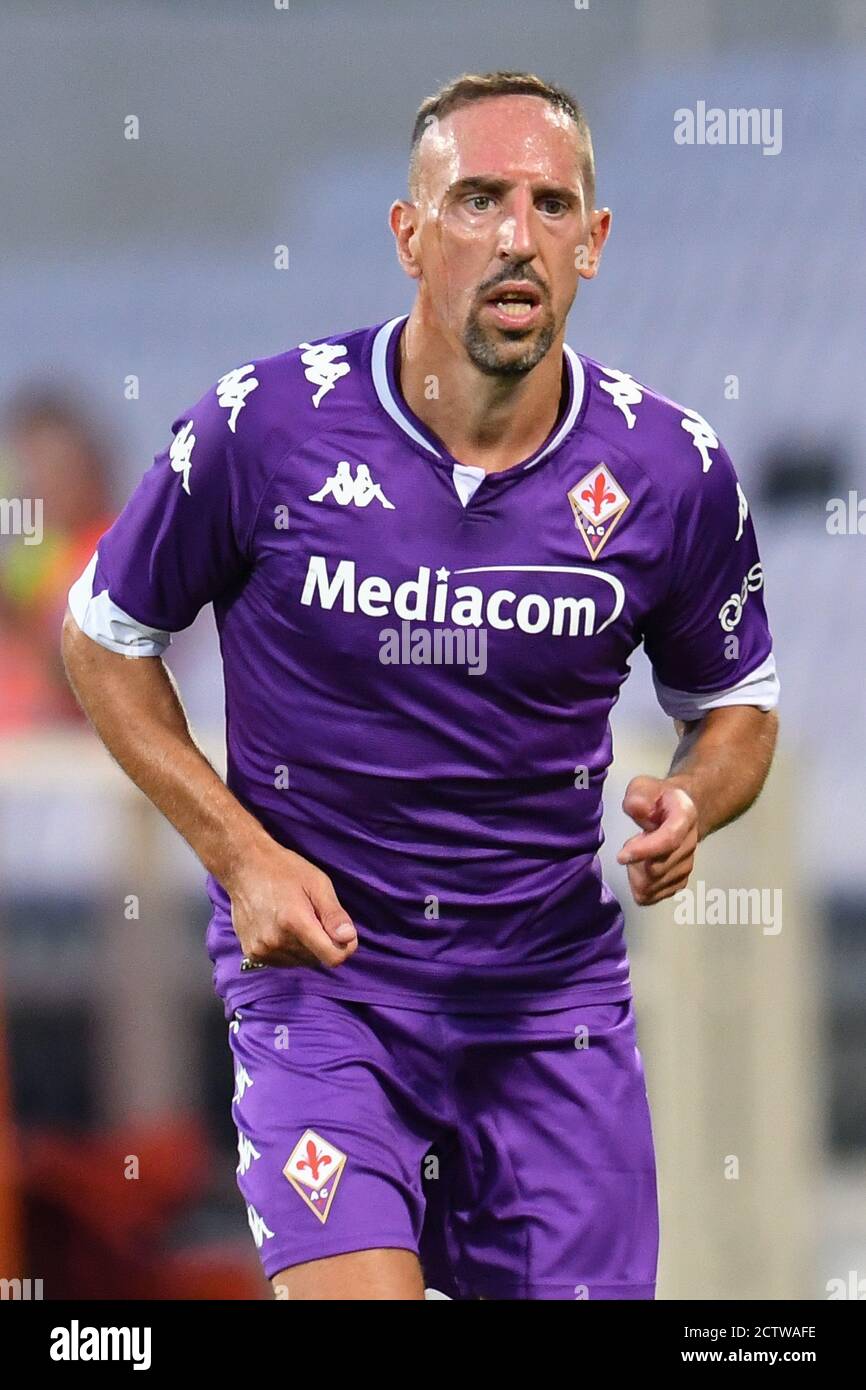 Franck Ribery pendant Fiorentina vs Reggiana, match de football, Florence, Italie, 12 septembre 2020 Banque D'Images