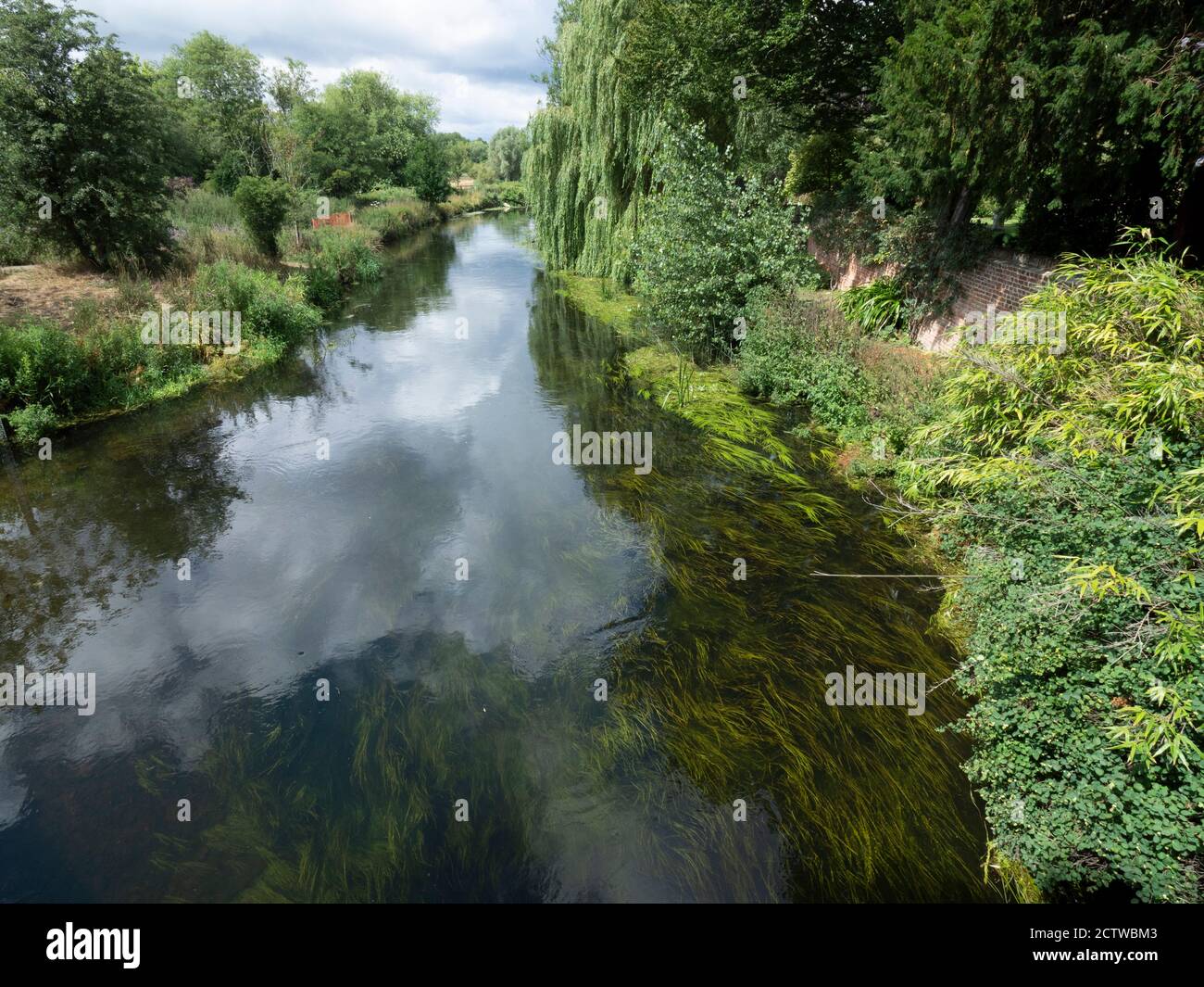 Vue sur la rivière Stour Fordwich, Kent, Royaume-Uni Banque D'Images
