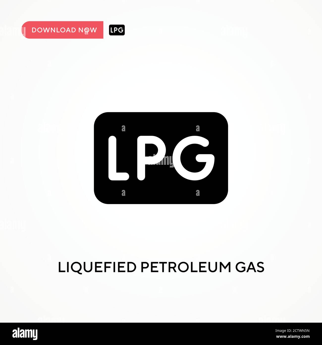 Icône de vecteur de gaz de pétrole liquéfié. . Illustration moderne et simple à vecteur plat pour site Web ou application mobile Illustration de Vecteur