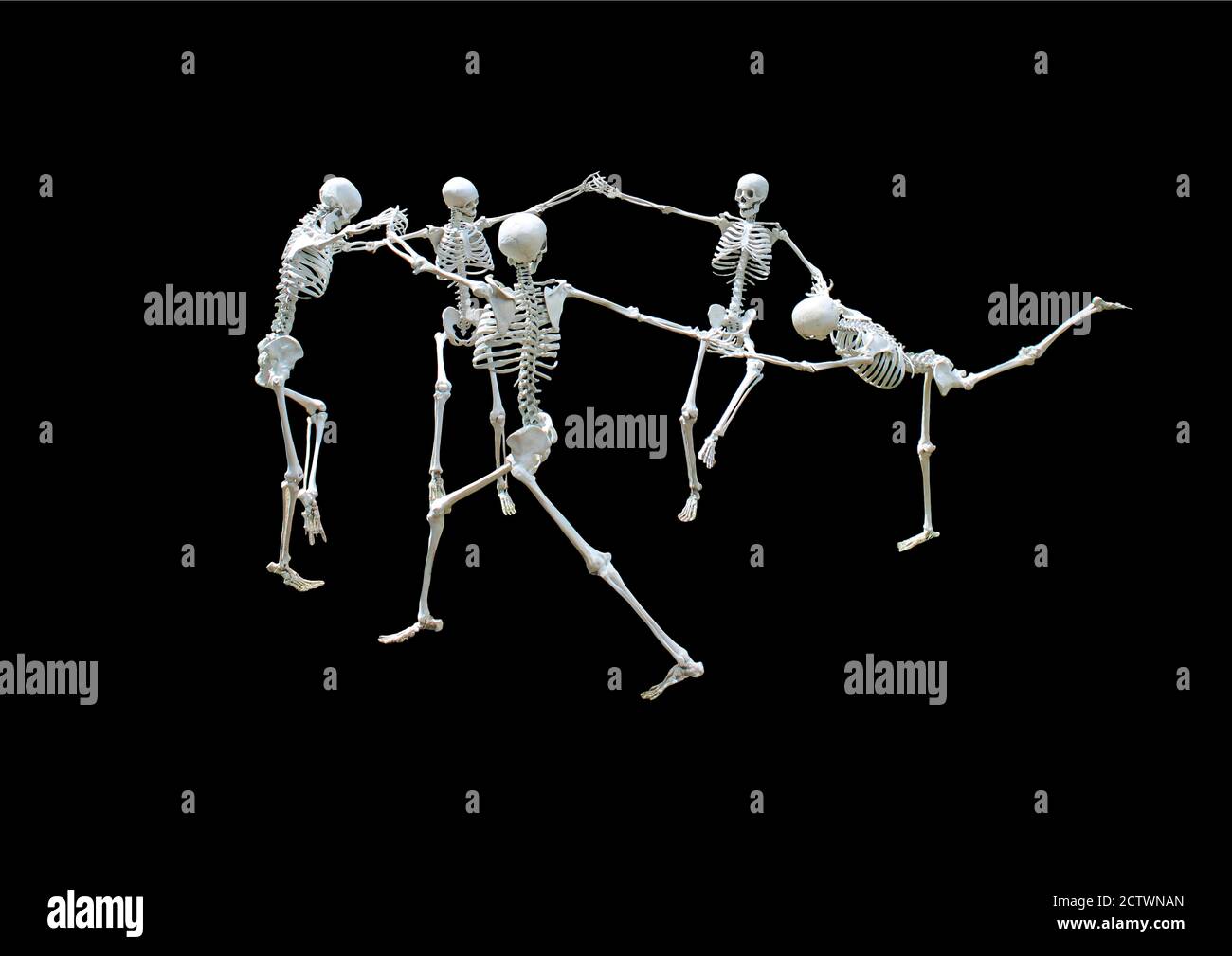 Squelettes dansants Banque D'Images