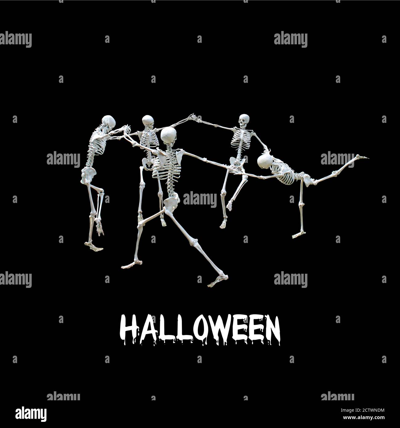 Squelettes dansants Banque D'Images