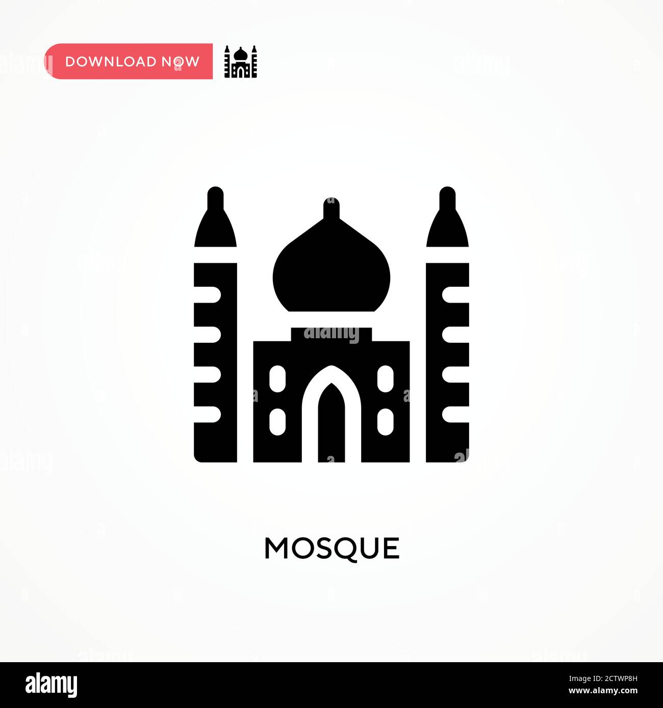 Icône de vecteur de mosquée. . Illustration moderne et simple à vecteur plat pour site Web ou application mobile Illustration de Vecteur