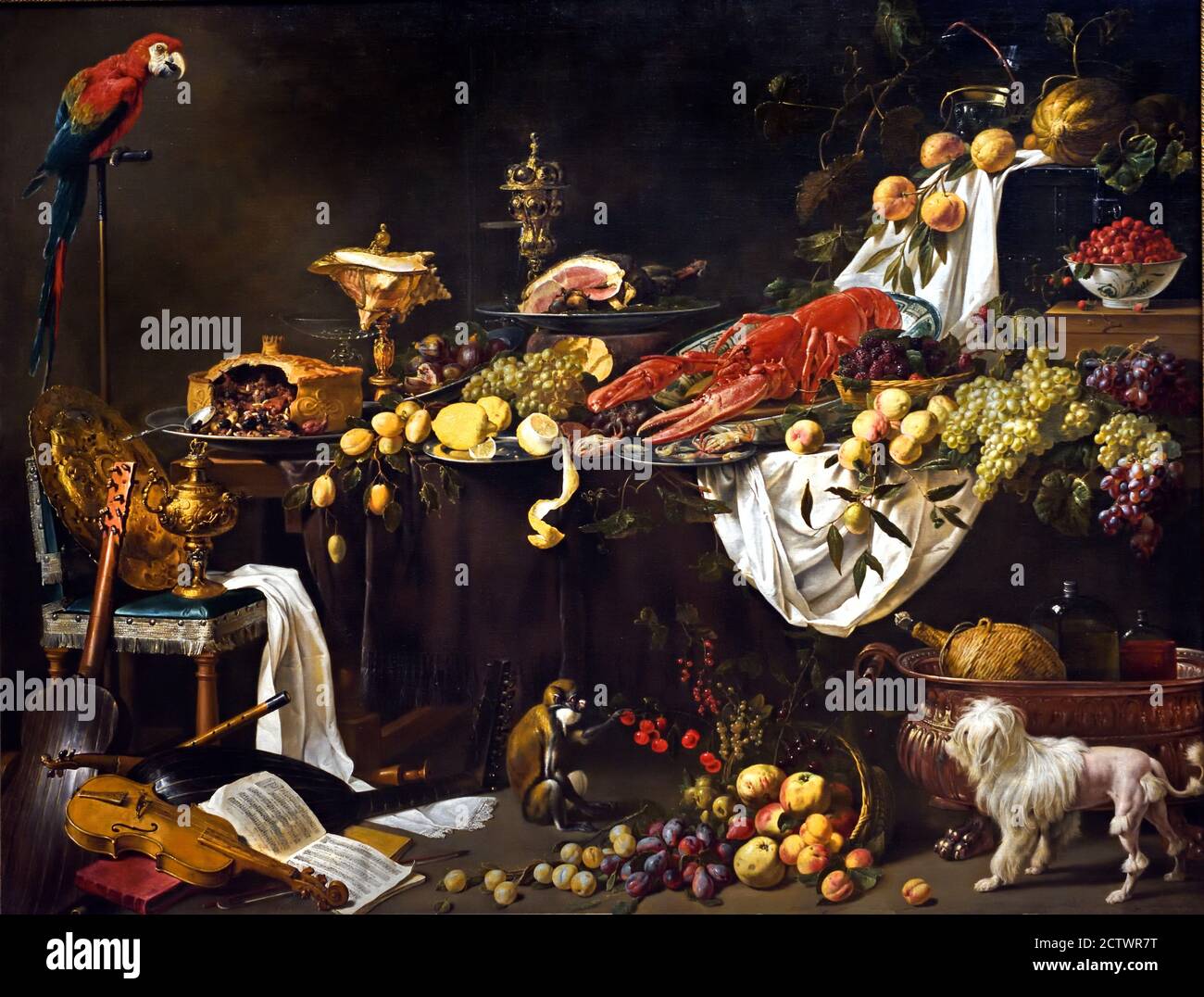 Banquet Still Life 1644 Adriaen van Utrecht 1599-1651 Néerlandais, pays-Bas, Banque D'Images