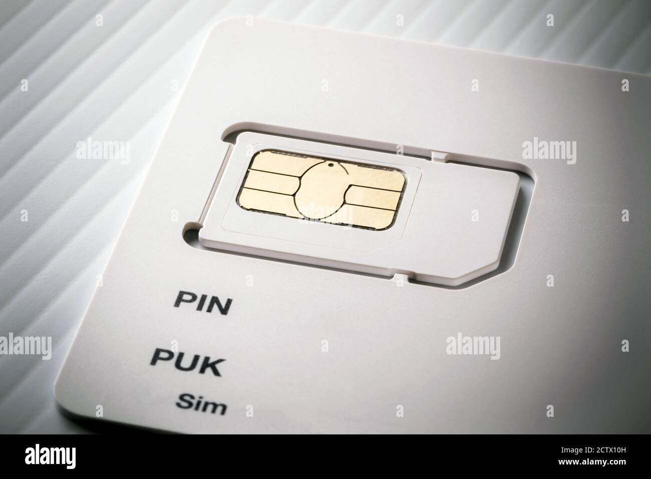 CARTE SIM - PIN et PUK Banque D'Images
