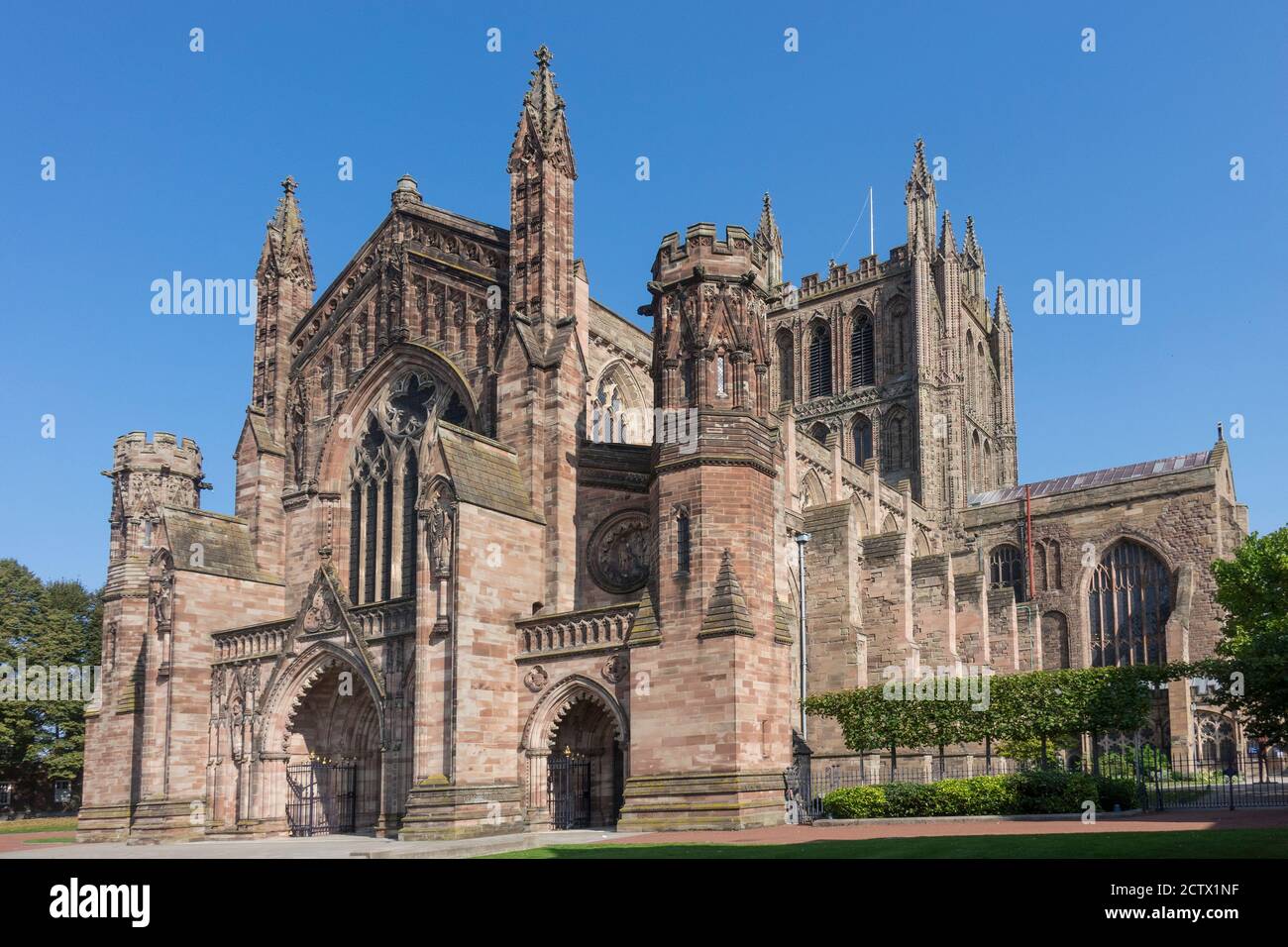 Angleterre, Herefordshire, Hereford, cathédrale Banque D'Images