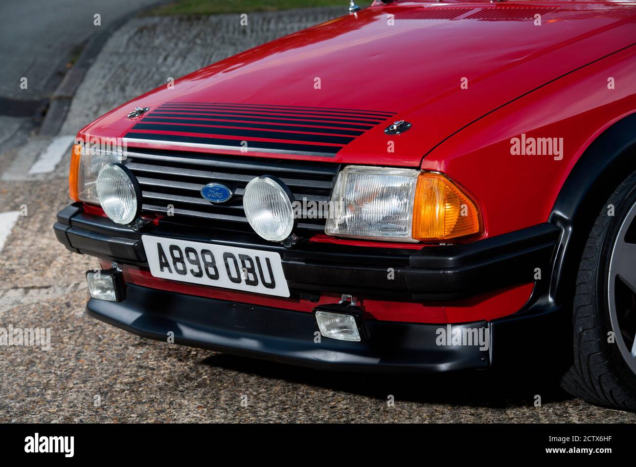 Véhicule à hayon rétro Mk3 Ford Escort modifié Banque D'Images