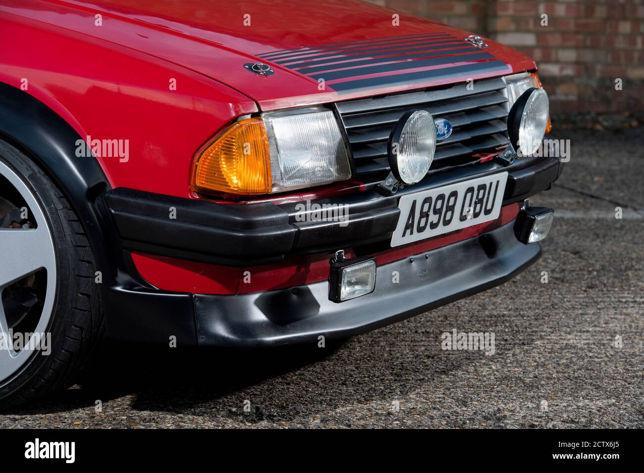 Véhicule à hayon rétro Mk3 Ford Escort modifié Banque D'Images