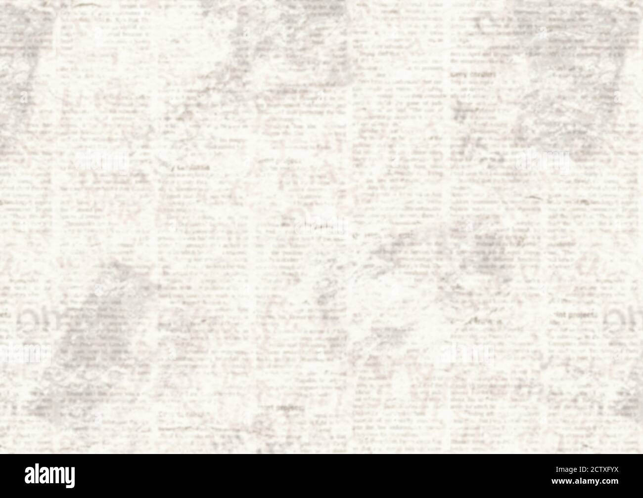 Vieux grunge journal collage arrière-plan horizontal. Modèle d'actualités vintage illisible. Papier rayé page texturée. Texture papier journal blanc sépia. Banque D'Images