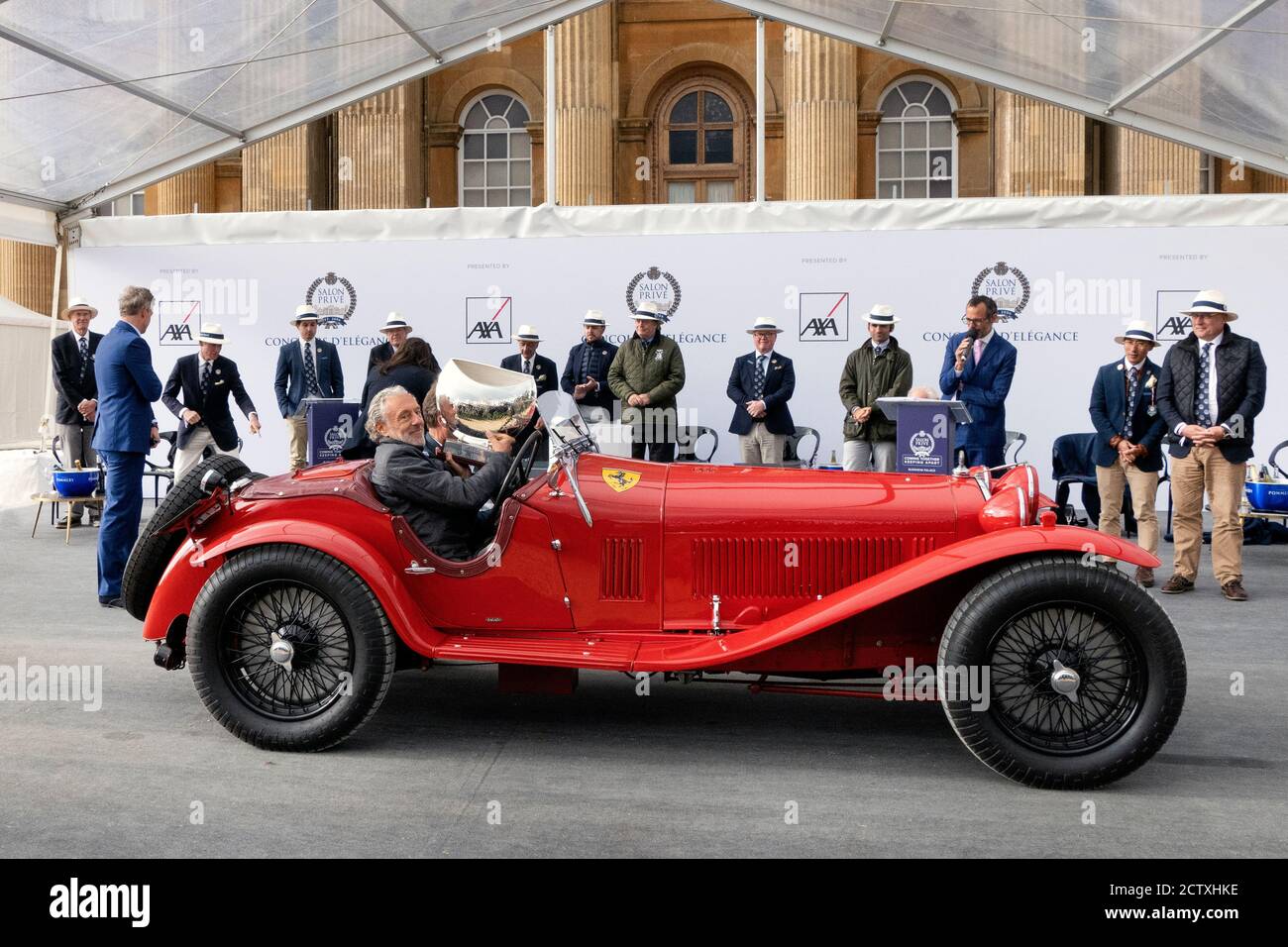 Le meilleur en spectacle un salon Alfa Romeo 1750 1931 Zagato Prive 2020 au Blenheim Palace Woodstock, Royaume-Uni Banque D'Images