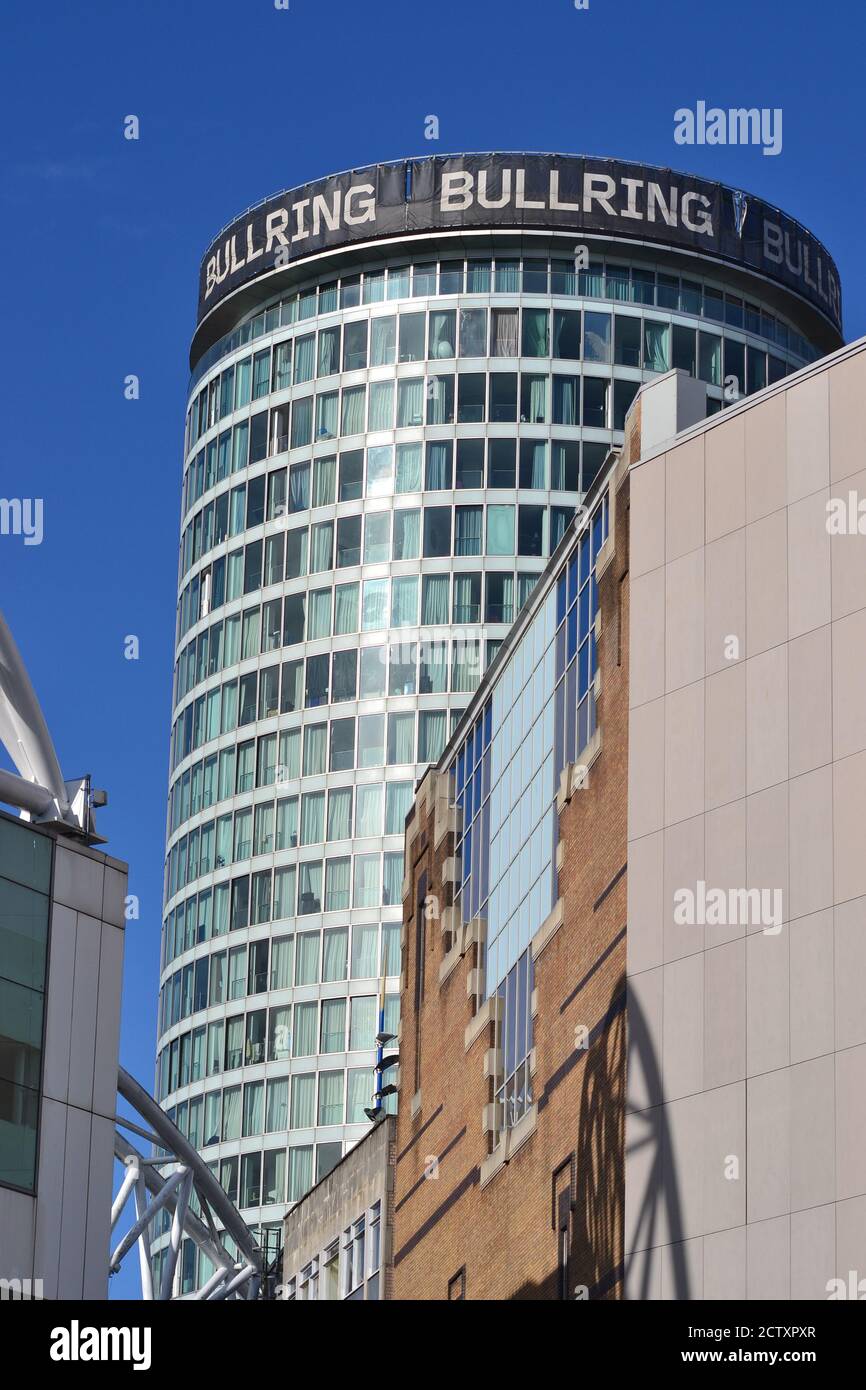 Bâtiment Birmingham Rotunda, Bull Ring Banque D'Images