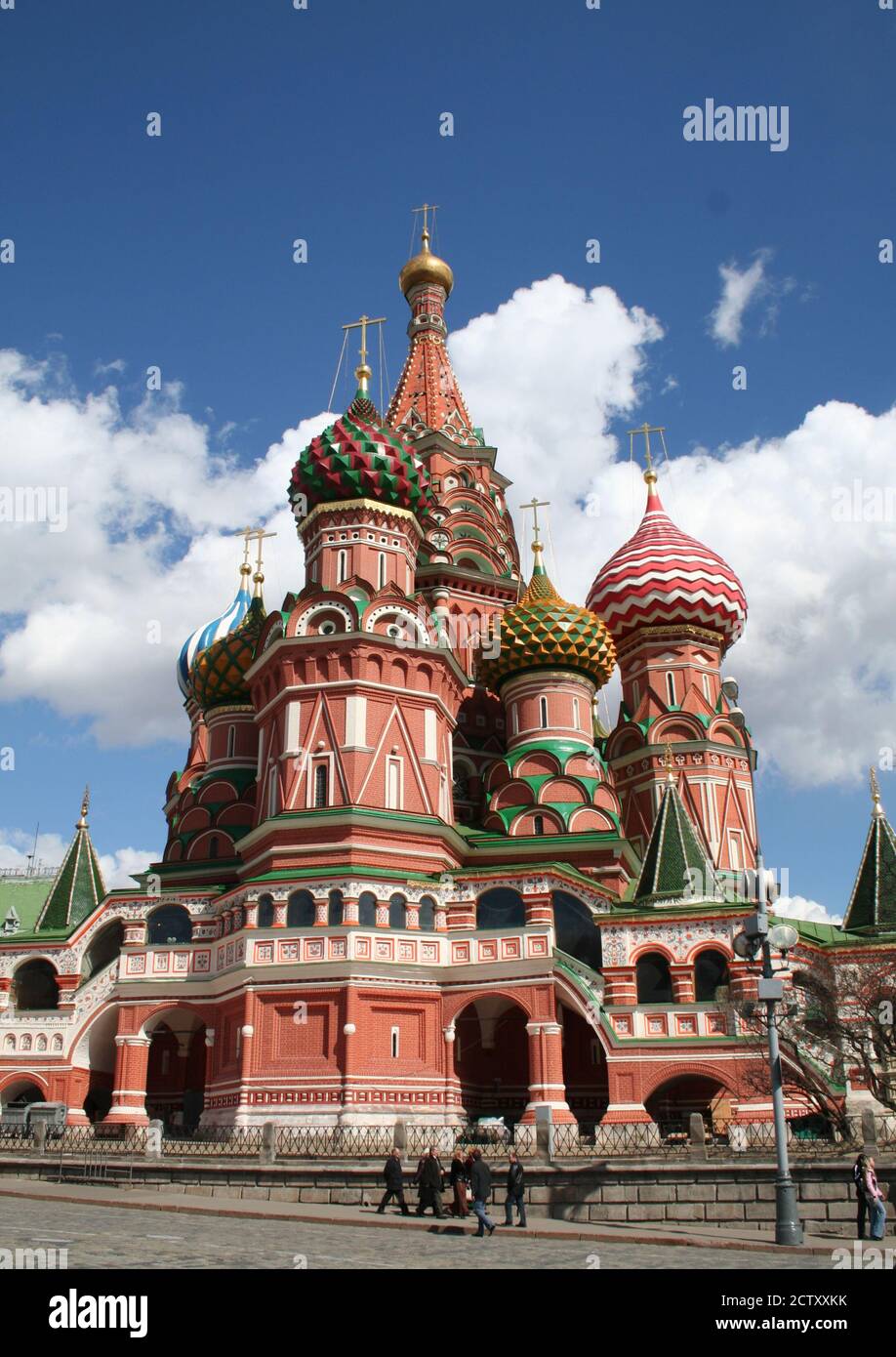 La Cathédrale St Basile, place Rouge, Moscou, Russie Banque D'Images