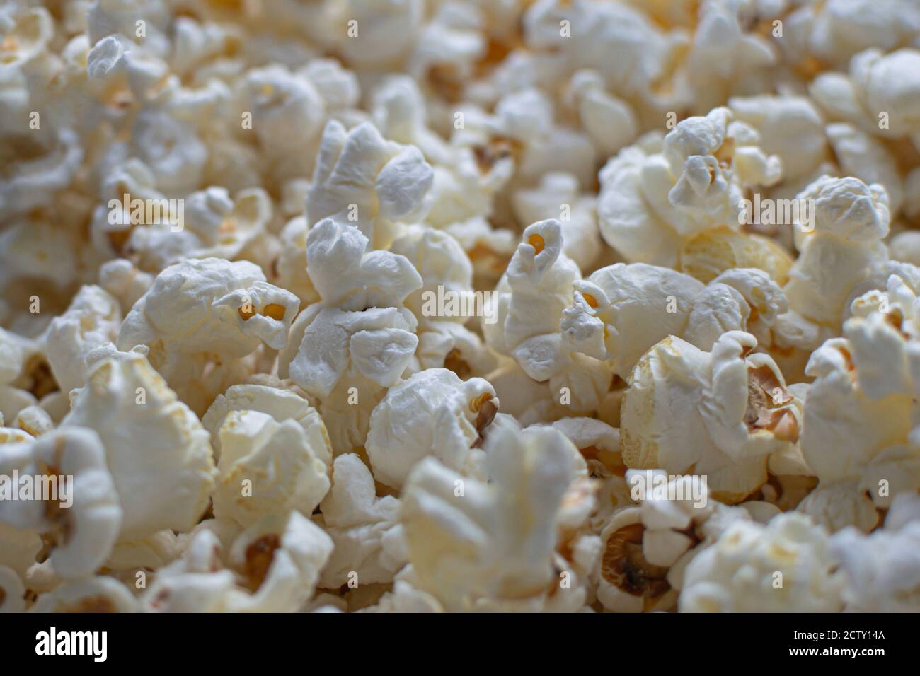fond de pop-corn à texture salée classique, repas de cinéma Banque D'Images