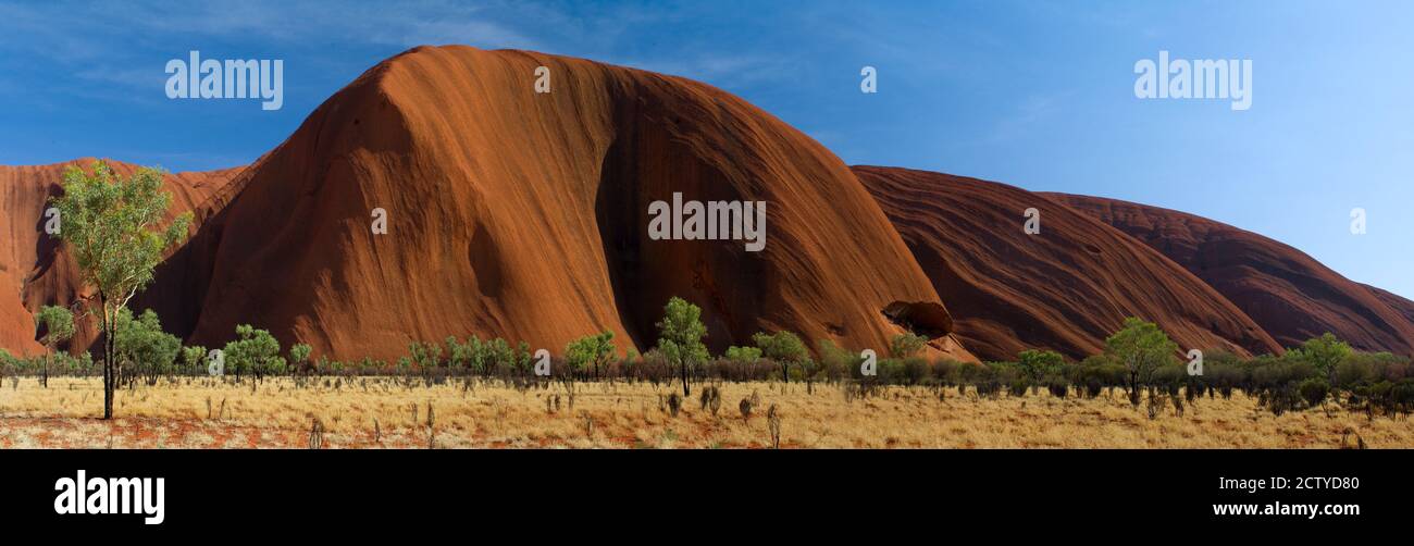 Formations rocheuses de grès, Uluru, territoire du Nord, Australie Banque D'Images