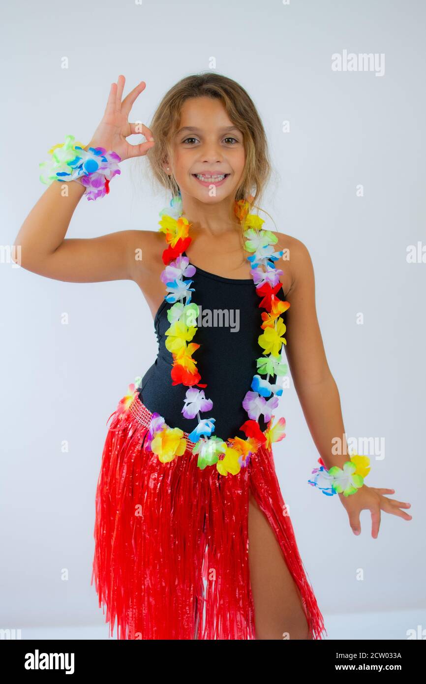 robe hawaienne fille