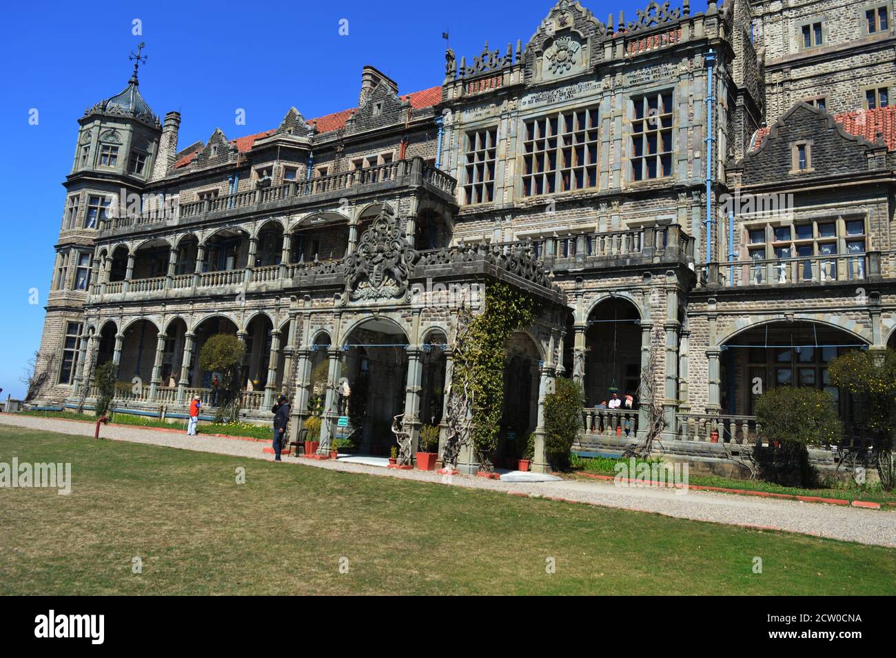 L'Institut d'études avancées à Shimla, également connu sous le nom de Viceregal Lodge, maison de Lord Dufferin construite à Indo – architecture de style gothique, sélective Banque D'Images