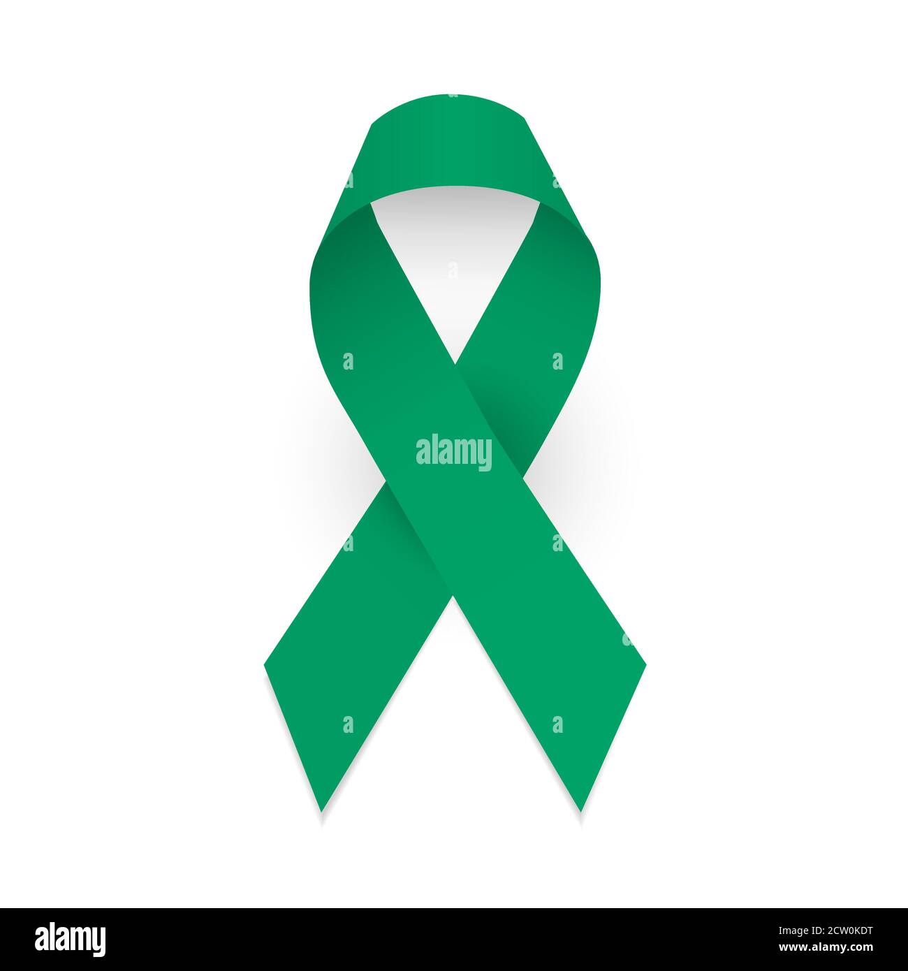 Ruban de sensibilisation vert de Jade comme symbole hépatite B et cancer du  foie. Isoler l'objet vectoriel Image Vectorielle Stock - Alamy