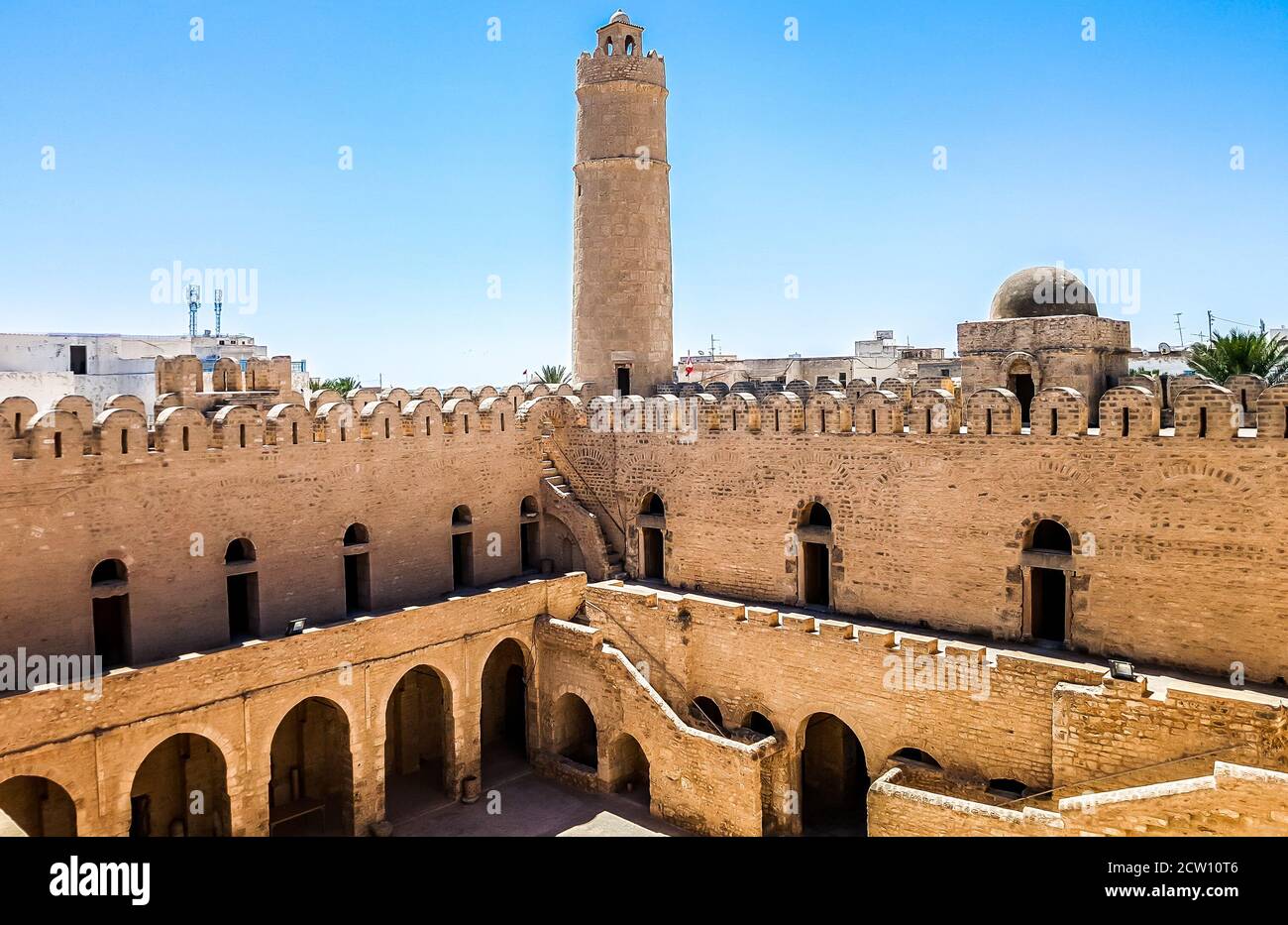 Forteresse de Ribat à Sousse, Tunisie. Banque D'Images