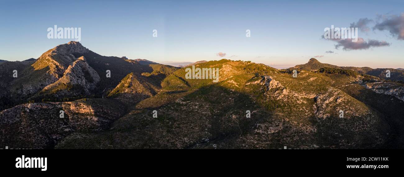 Puig de Galatzó, 1027 metros de altura, Sierra de Tramuntana, Majorque, Iles Baléares, Espagne Banque D'Images
