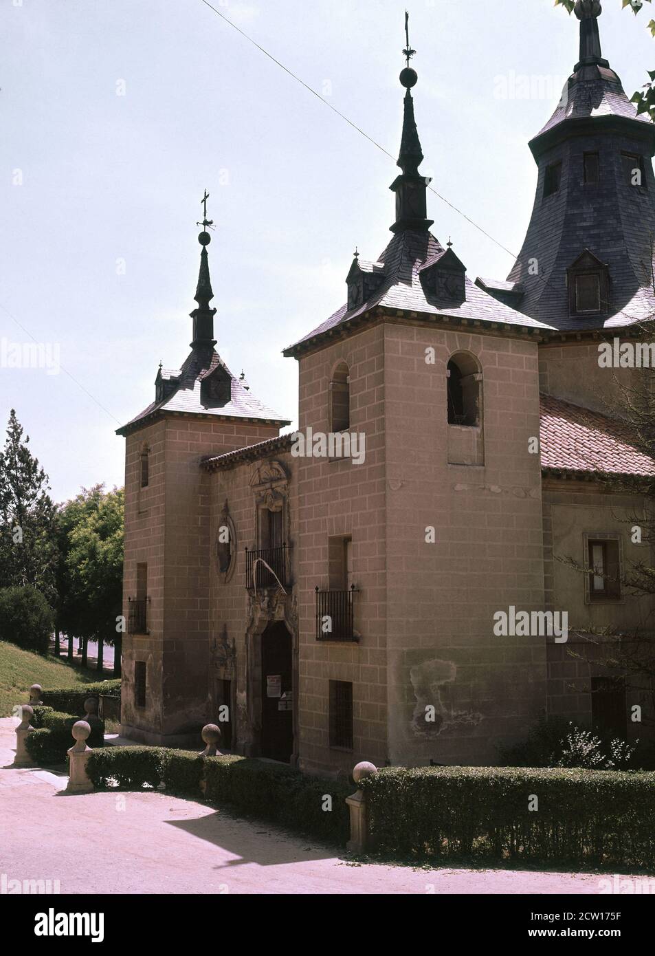 ERMITA DE NUESTRA SEÑORA DEL PUERTO - 1718. AUTEUR: PEDRO DE RIBERA. LIEU: ERMITA DE LA VIRGEN DEL PUERTO. MADRID. ESPAGNE. Banque D'Images