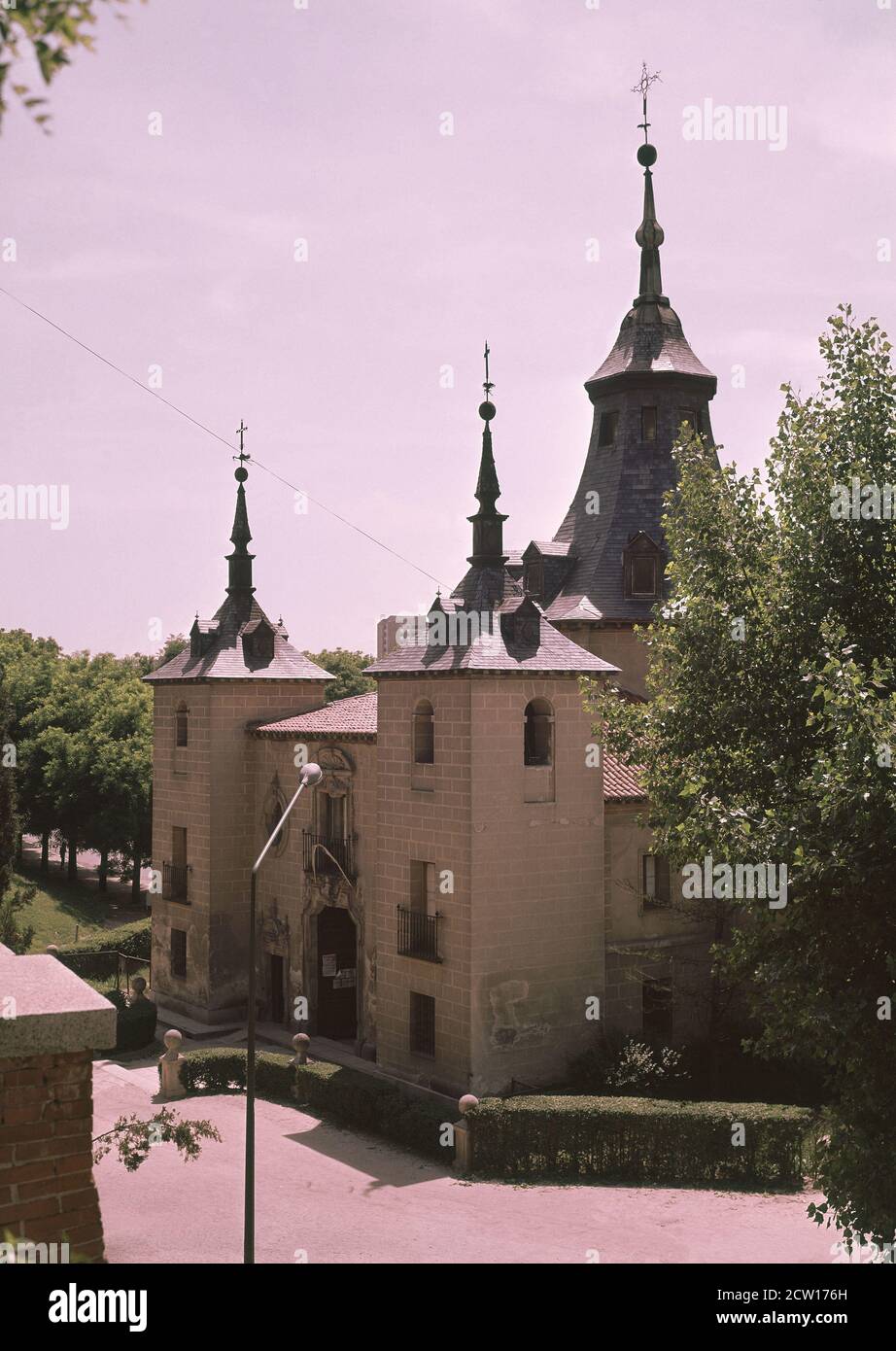 ERMITA DE NUESTRA SEÑORA DEL PUERTO - 1718. AUTEUR: PEDRO DE RIBERA. LIEU: ERMITA DE LA VIRGEN DEL PUERTO. MADRID. ESPAGNE. Banque D'Images