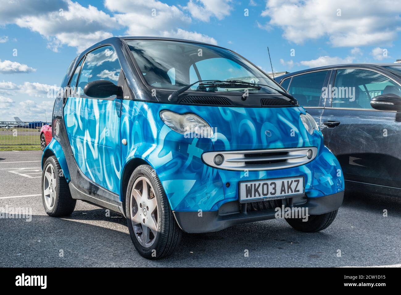 Smart Fortwo car, une microvoiture à deux voitures à hayon pour la conduite en ville fabriquée par Daimler Banque D'Images