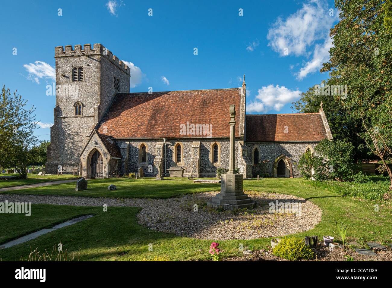 Eglise Saint Mary et Saint Nicholas dans le village de Compton, Berkshire, Royaume-Uni Banque D'Images