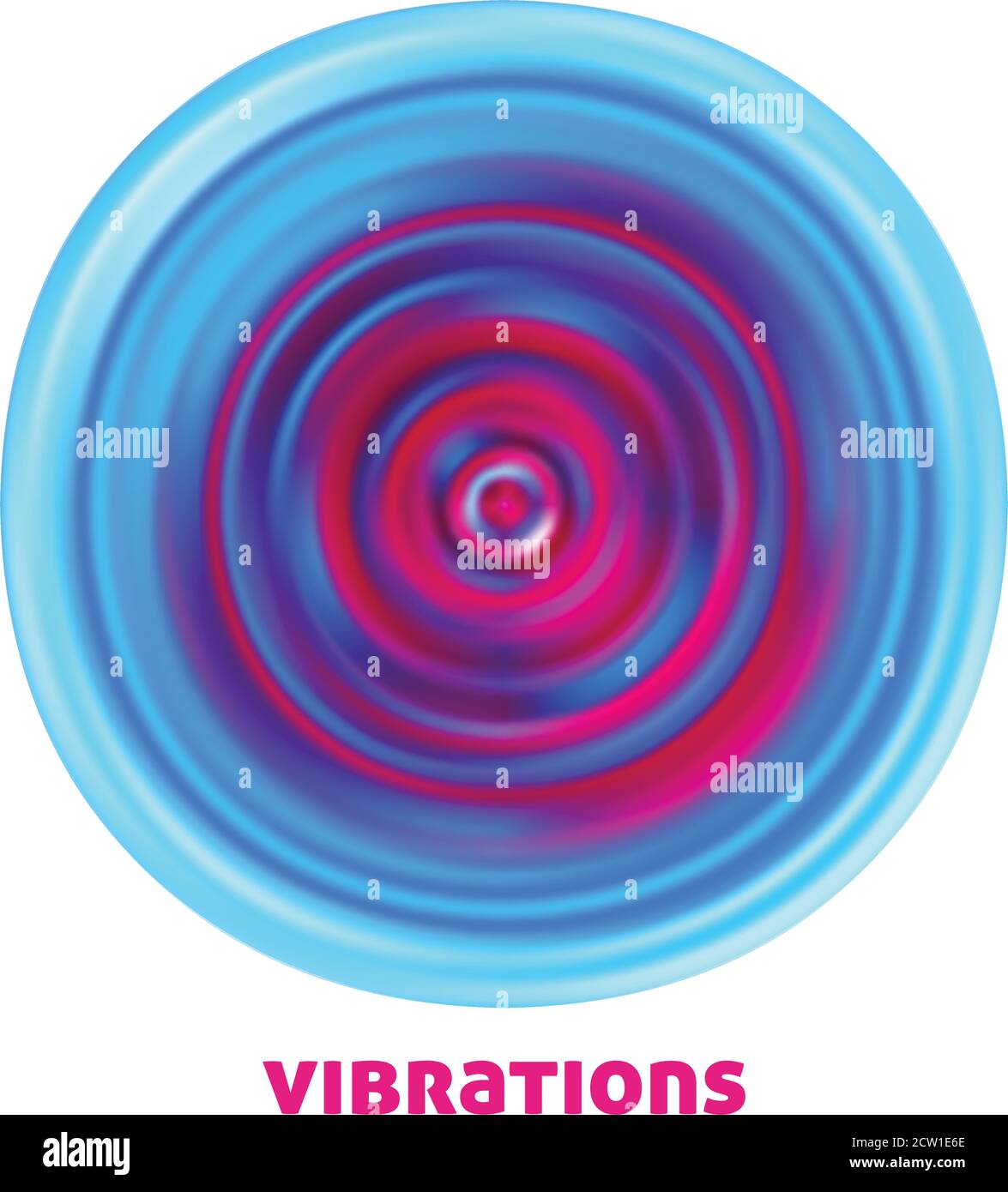 Visualisation des vibrations élevées. Cercle coloré vibrant isolé sur fond blanc. Graphiques vectoriels Illustration de Vecteur Visualisation des vibrations élevées. Cercle coloré vibrant isolé sur fond blanc. Graphiques vectoriels Illustration de Vecteur