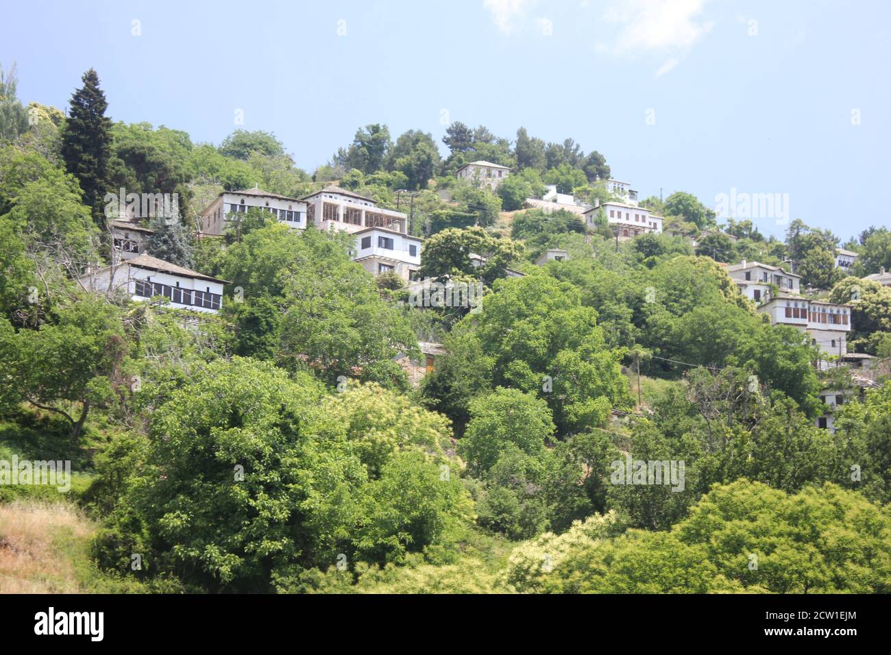 Village de Pinakates à Mont Pelio , Grèce Banque D'Images