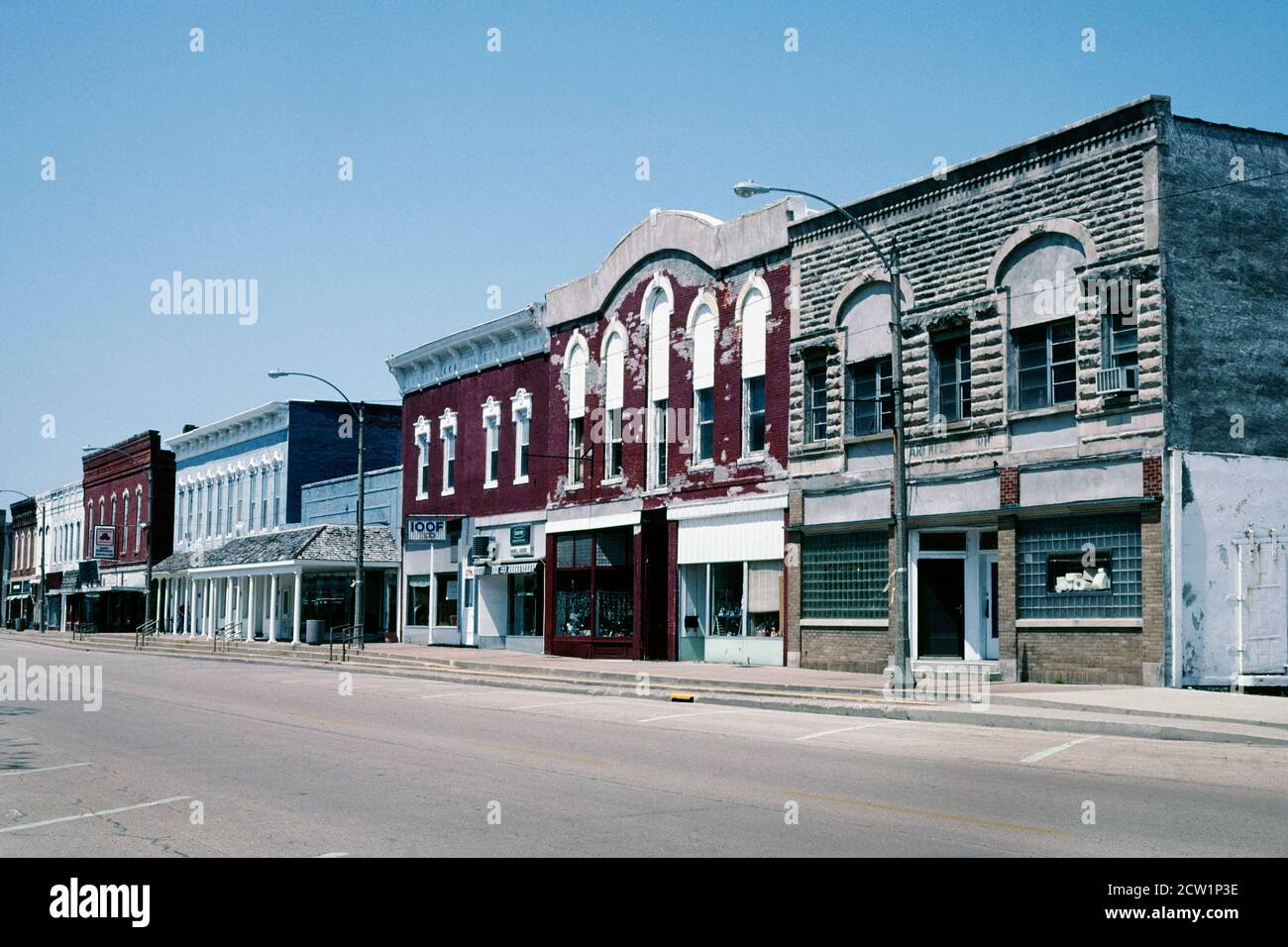 Main Street, Galva, Illinois, Etats-Unis, John Margolies Roadside America Photograph Archive, 2003 Banque D'Images