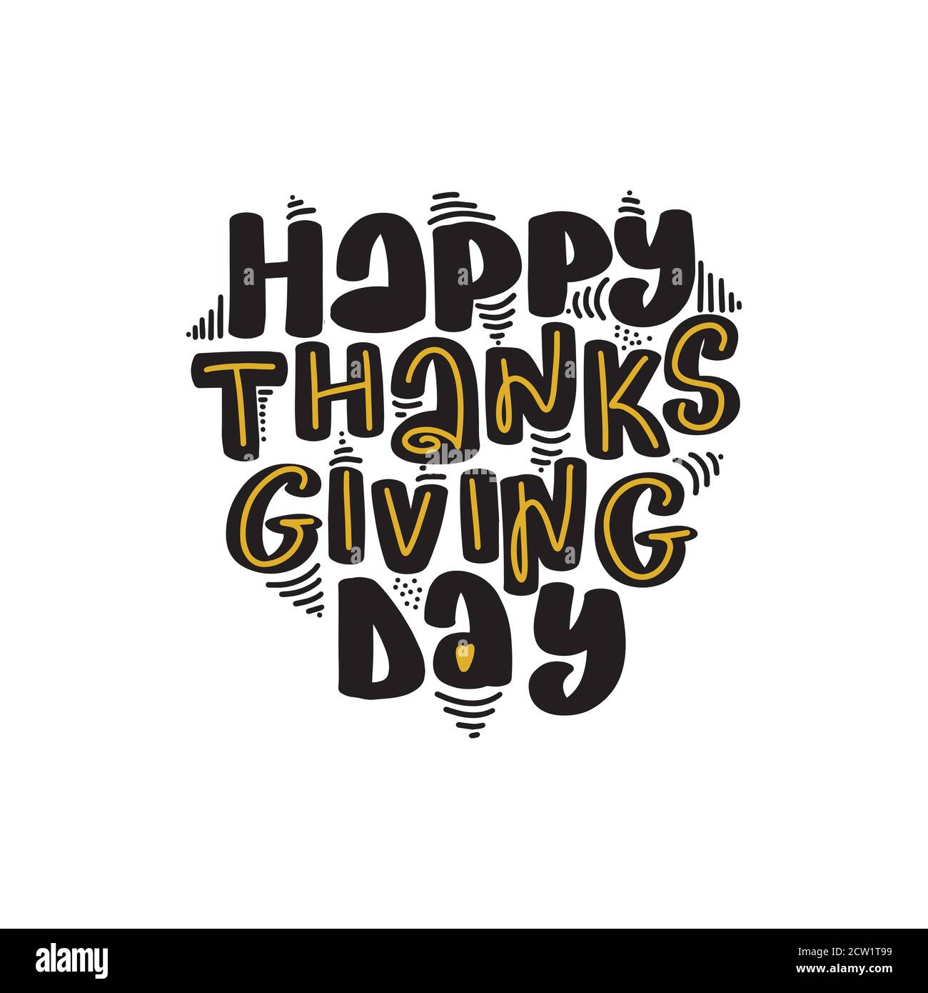Illustration de la typographie vectorielle Happy Thanksgiving Day Illustration de Vecteur