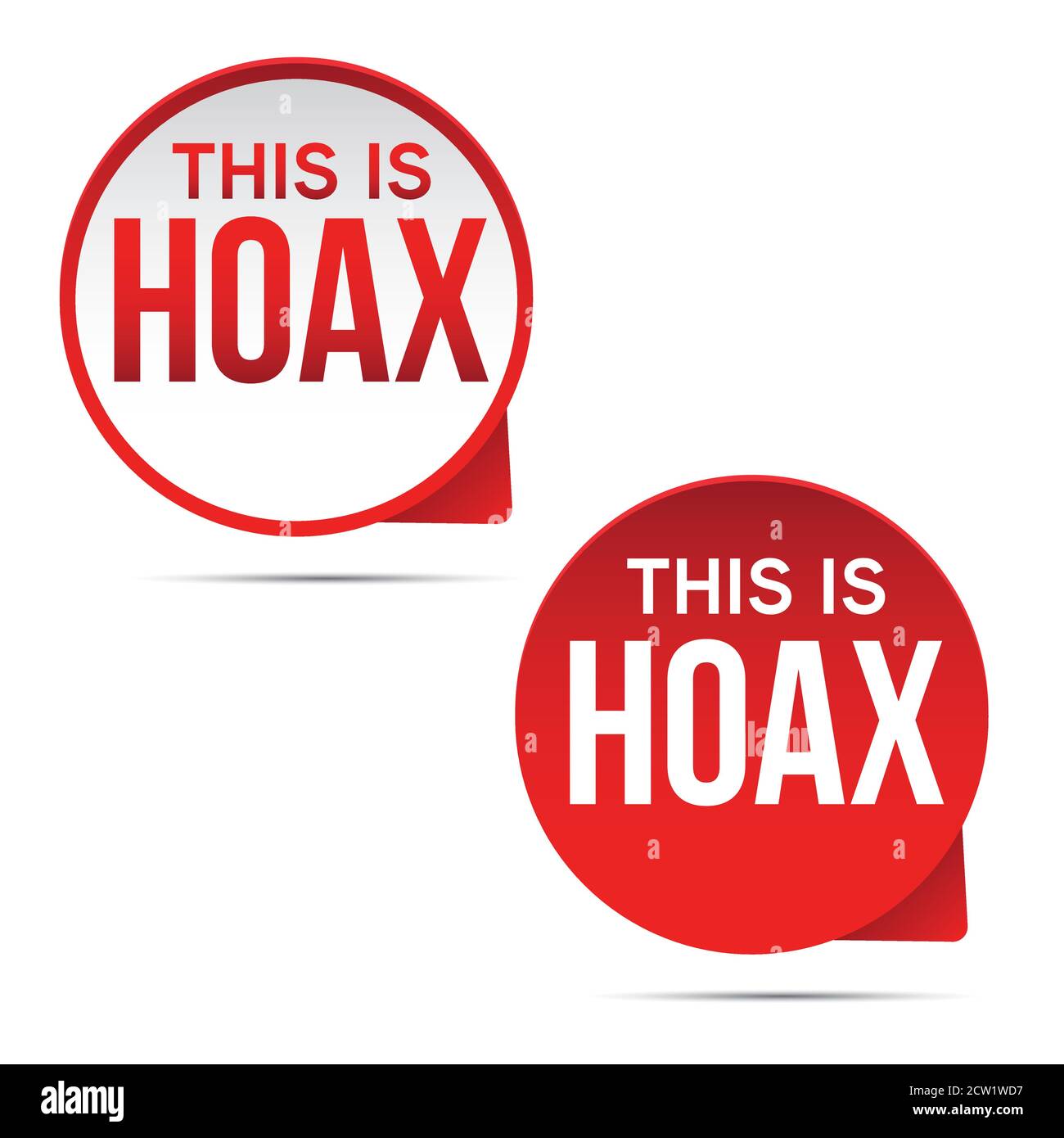 Marqueur rouge d'étiquette de canular Illustration de Vecteur