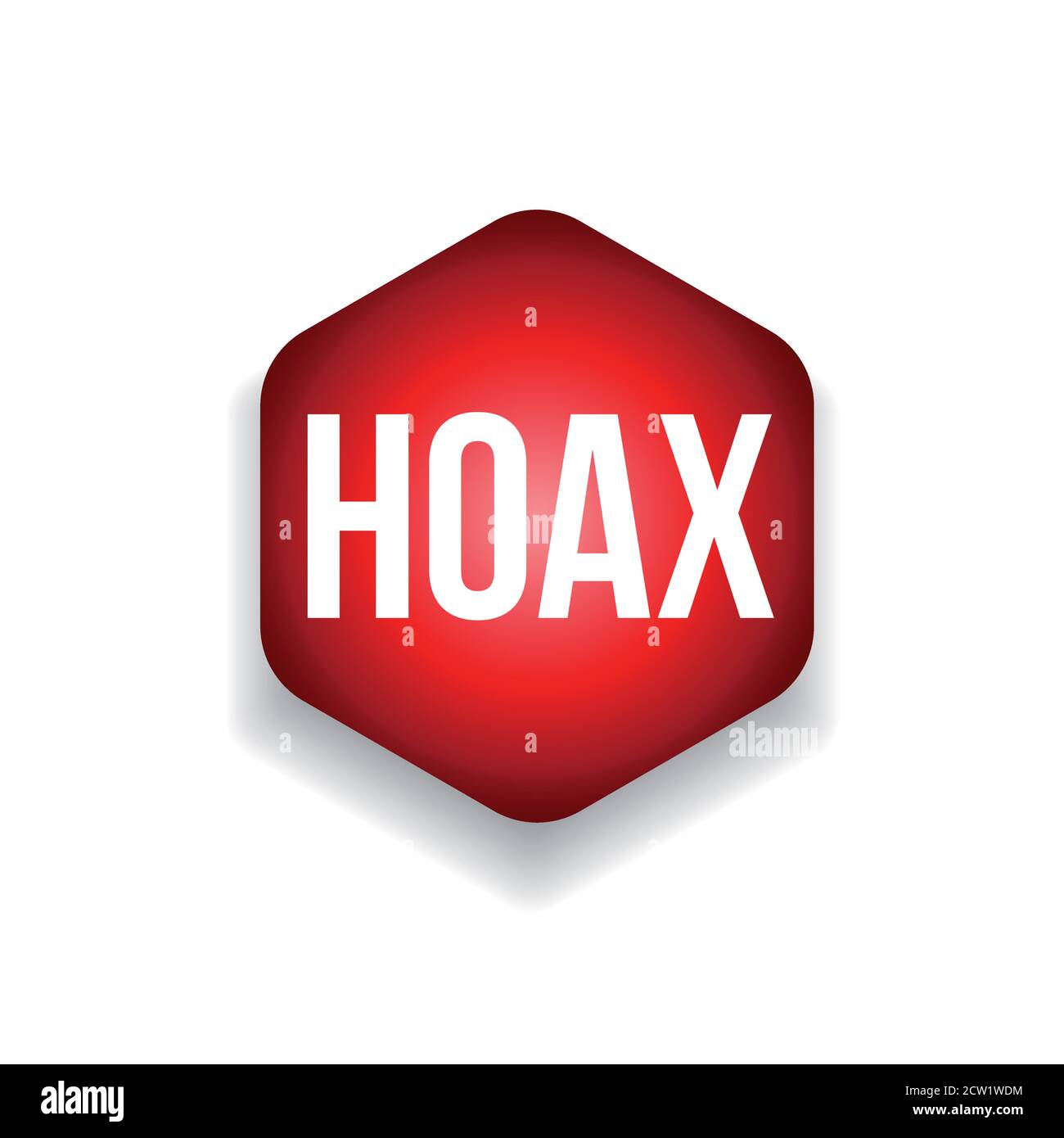 Marqueur rouge d'étiquette de canular Illustration de Vecteur