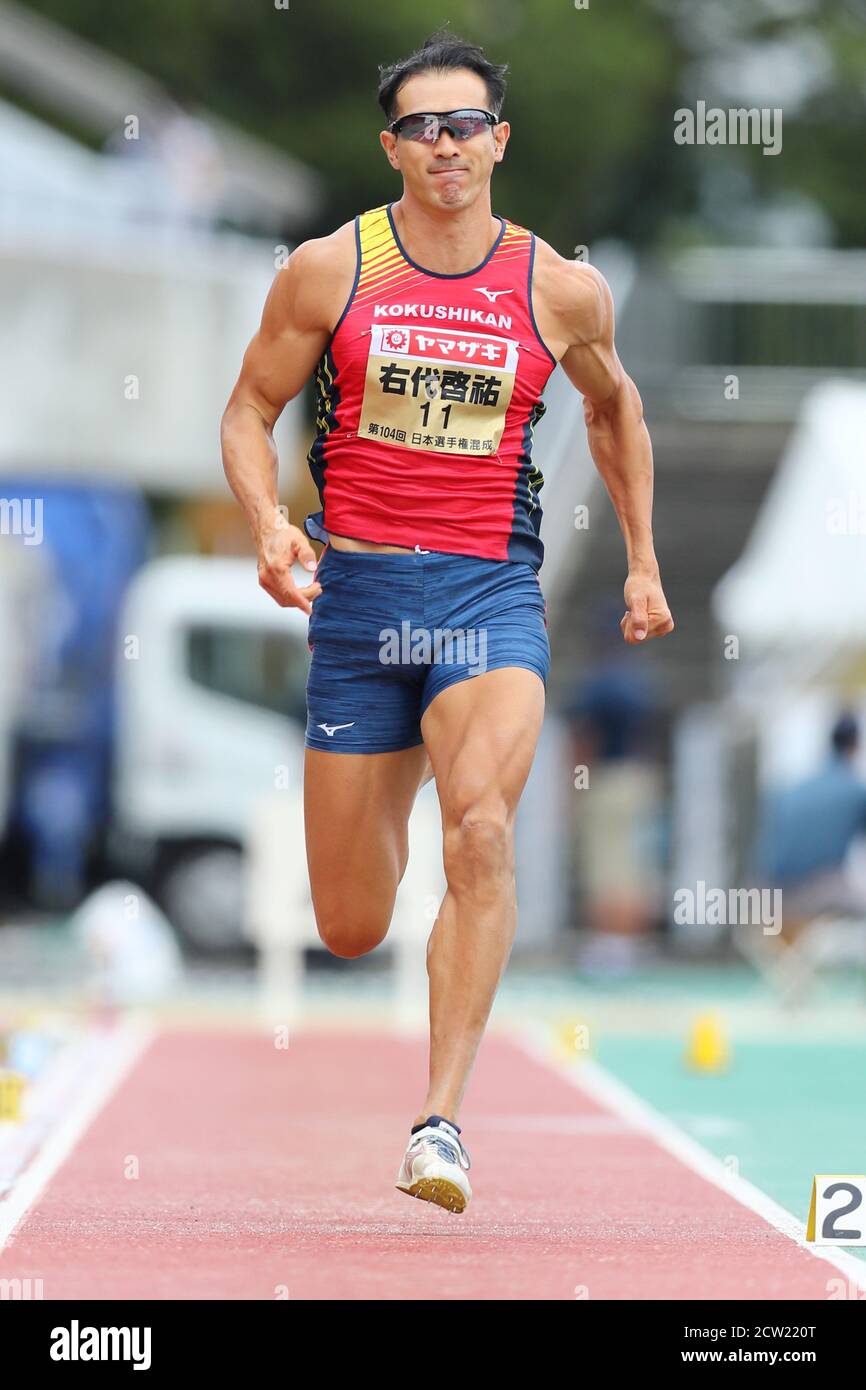 Nagano Athletic Stadium, Nagano, Japon. 26 septembre 2020. Keisuke Ushiro, 26 SEPTEMBRE 2020 - Athlétisme : les 104e championnats nationaux de piste et de terrain du Japon événements combinés Décathlon masculin - saut long au stade d'athlétisme de Nagano, Nagano, Japon. Crédit: Naoki Nishimura/AFLO SPORT/Alay Live News Banque D'Images