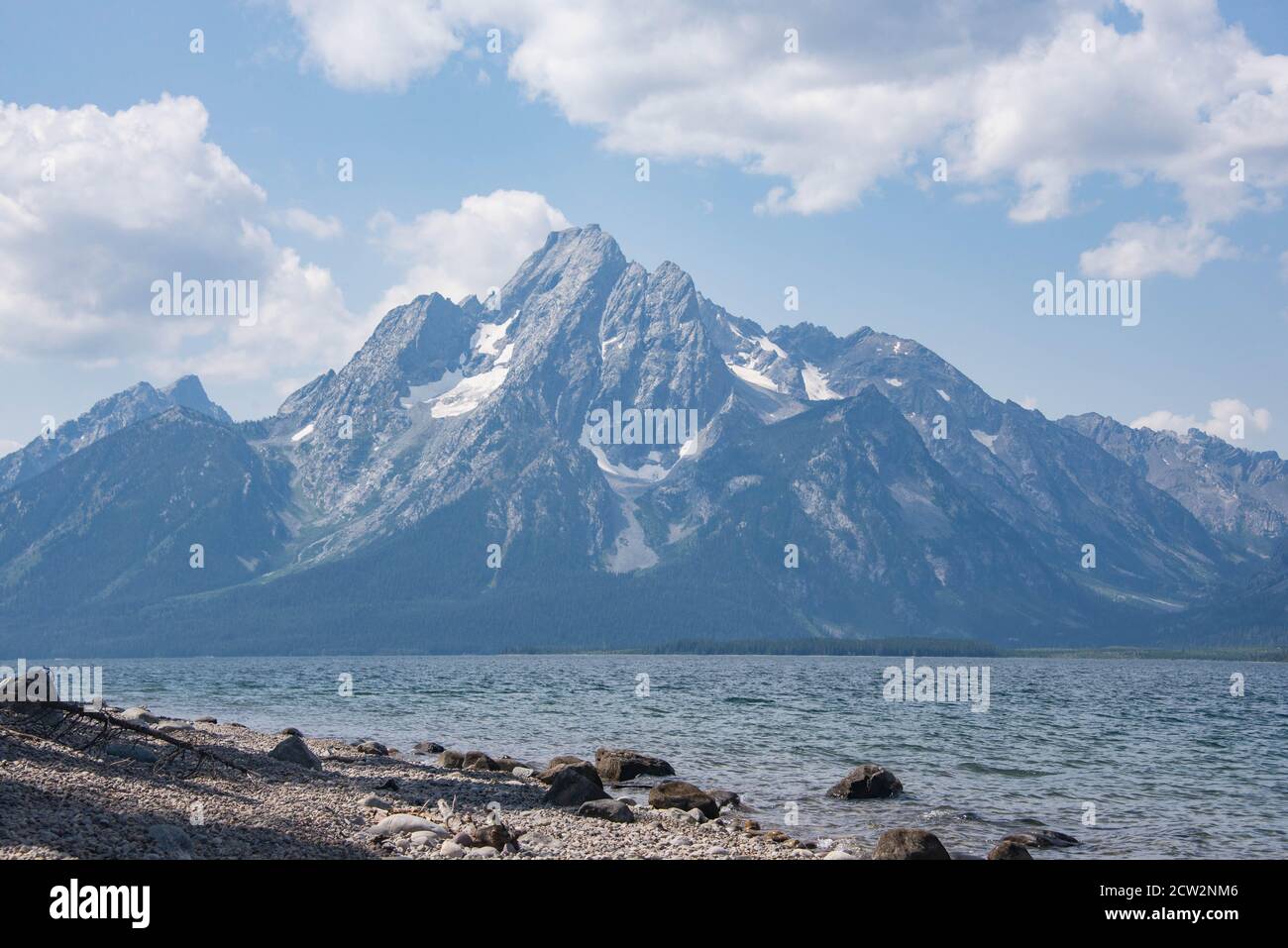 Vue de M. Moran, parc national de Grand Teton, Wyoming, États-Unis Banque D'Images