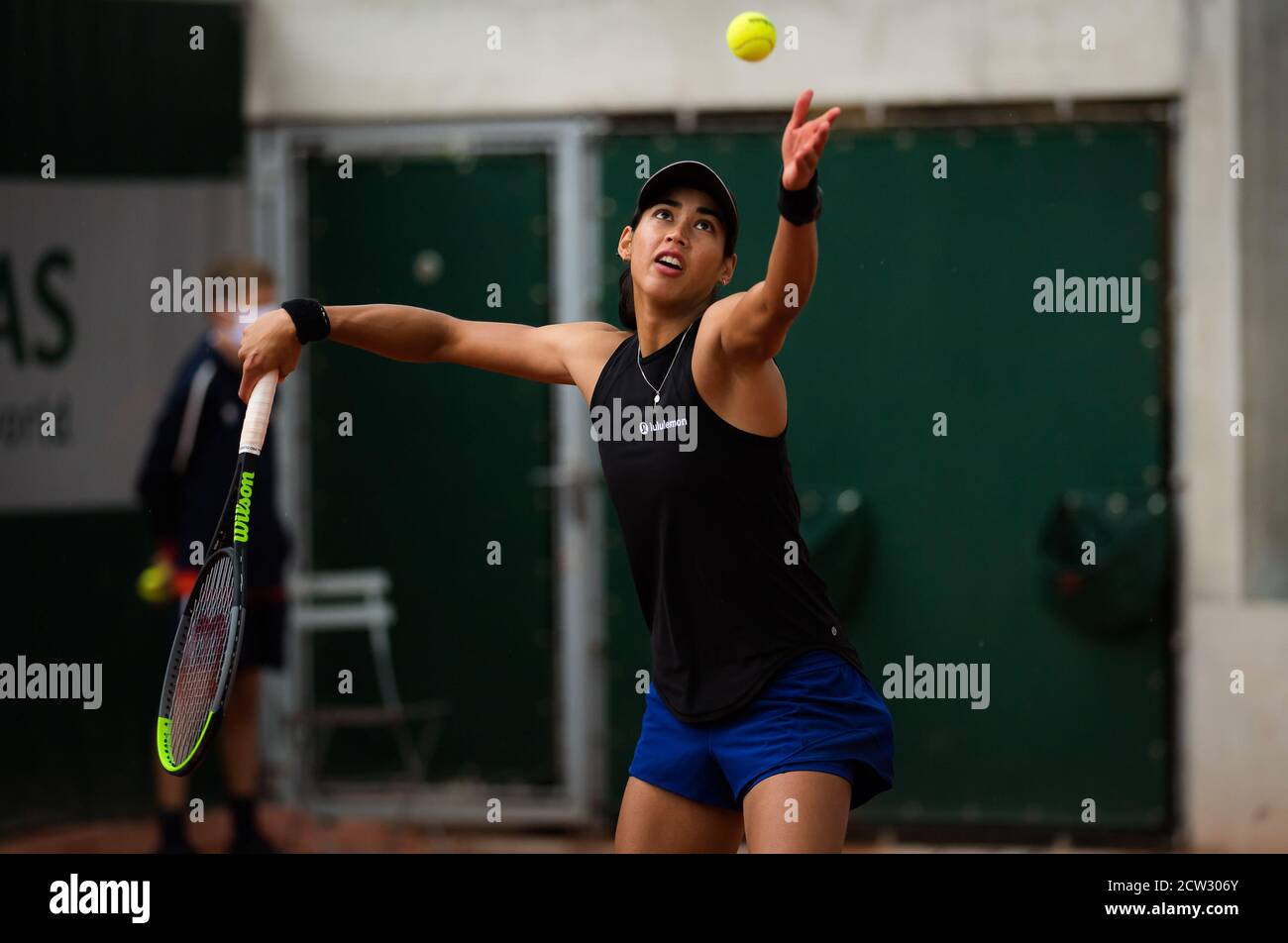 ASTRA Sharma d'Australie lors de son match de qualification final au Roland Garros 2020, tournoi de tennis Grand Chelem, qualification, le 25 septembre, Banque D'Images