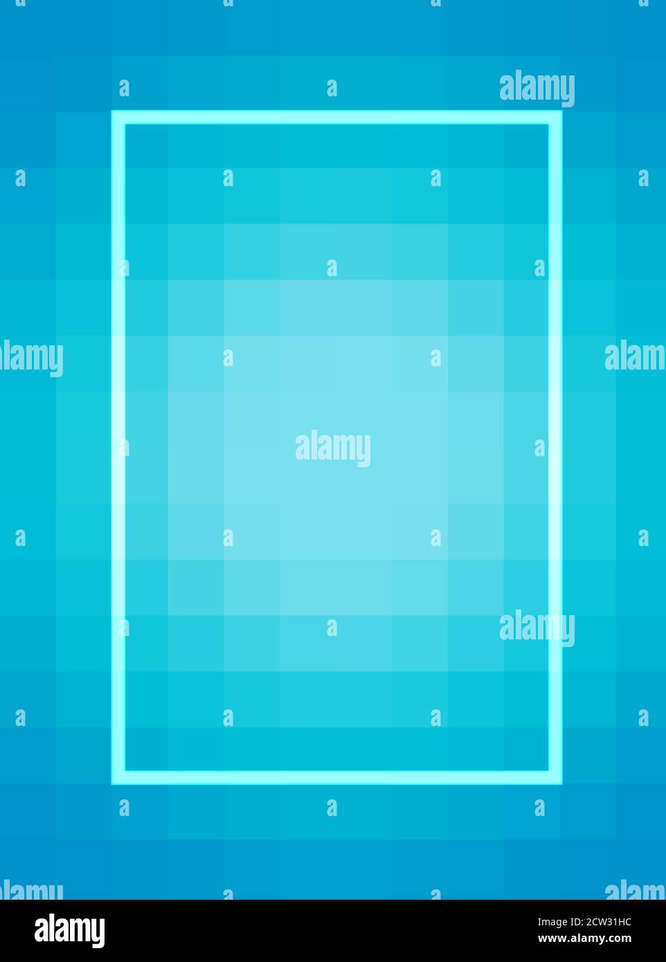 Arrière-plan bleu turquoise avec espace vide pour le texte et les images. Banque D'Images