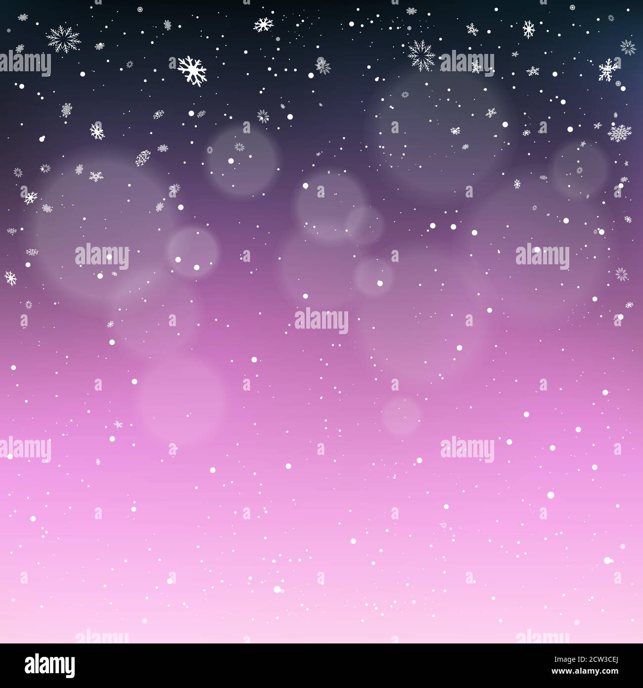 Modèle de chute de neige des fêtes de Noël Illustration de Vecteur