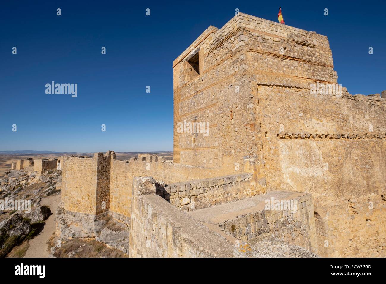 alcazar, Castillo de Gormaz, Siglo X, Gormaz, Soria, Comunidad Autónoma de Castilla, Espagne, Europe Banque D'Images