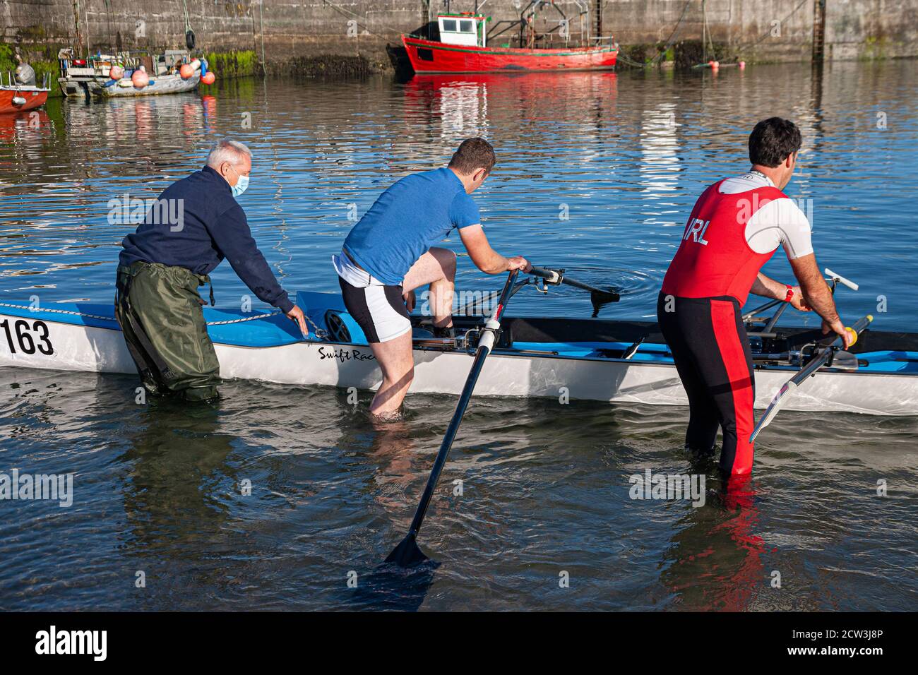 Irish Offshore Rowing Championships, Portmagee, Comté de Kerry, Irlande, septembre 2020 Banque D'Images