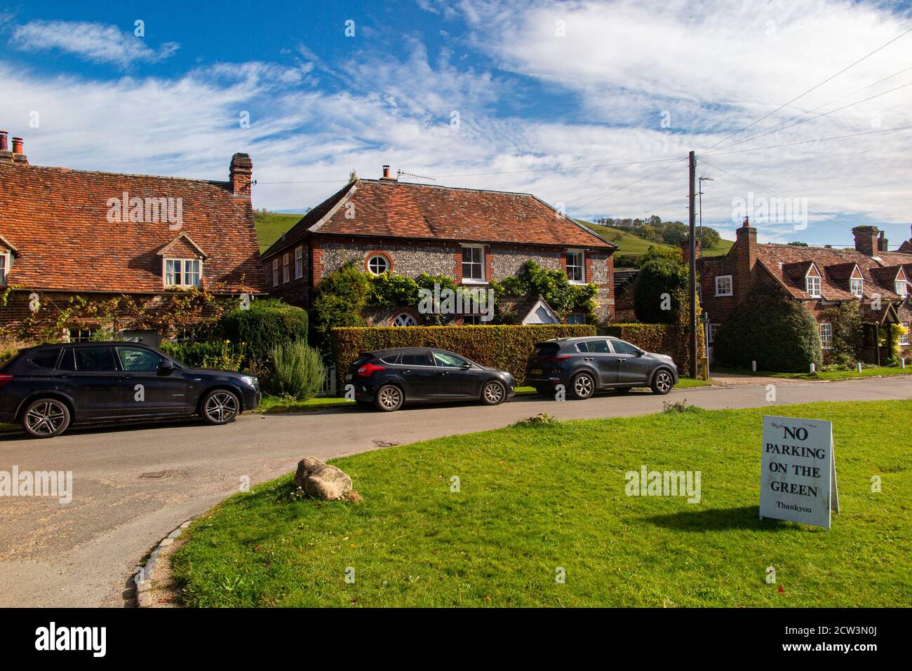 Le village de Turville dans le Buckinghamshire - un village typiquement anglais, où se trouvent de nombreux films et programmes de télévision Banque D'Images