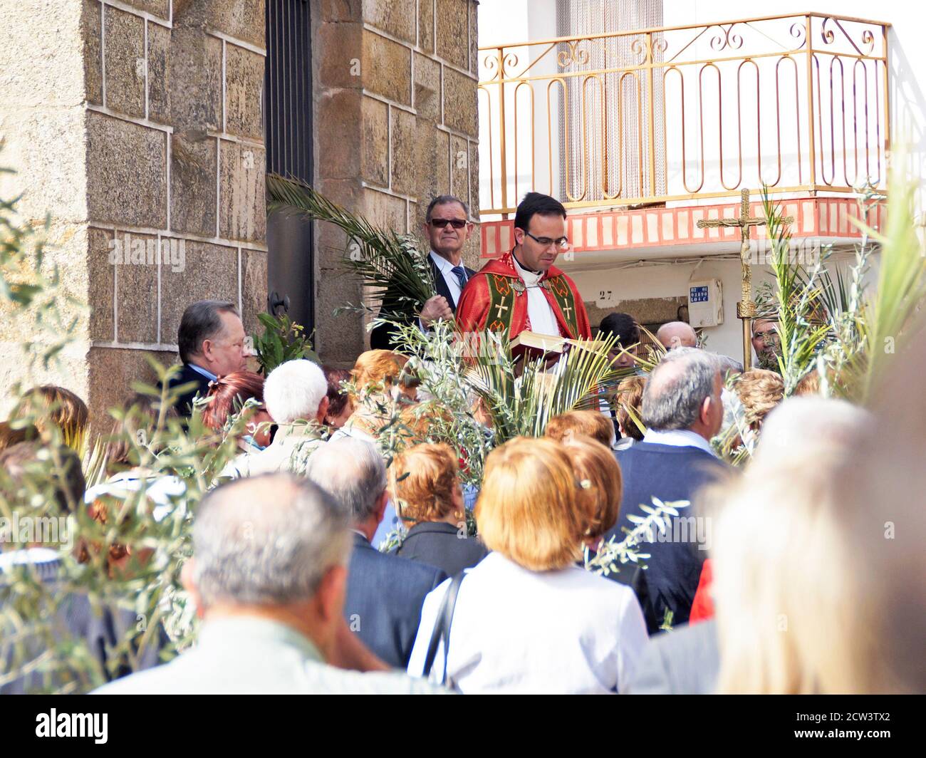 Domingo de ramos en Cilleros. Cáceres. Estrémadure. Espagne Banque D'Images