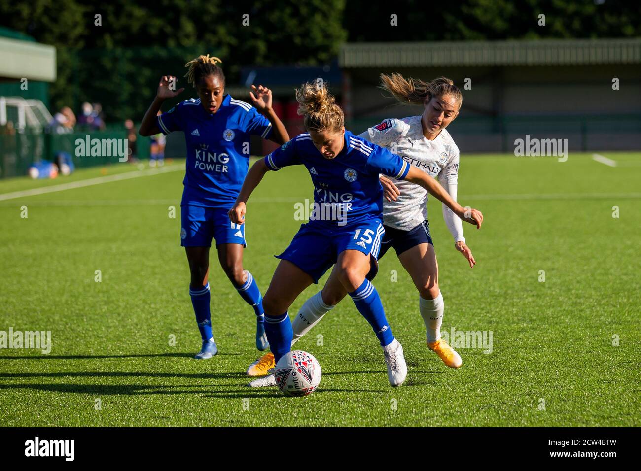 LOUGHBOROUGH, ANGLETERRE. 27 SEPTEMBRE 2020 lors du match de la Vitality Women's FA Cup entre Leicester City et Manchester City au stade Farley Way, Quorn, Loughborough, le dimanche 27 septembre 2020. (Crédit : Leila Coker | INFORMATIONS MI) crédit : INFORMATIONS MI et sport /Actualités Alay Live Banque D'Images