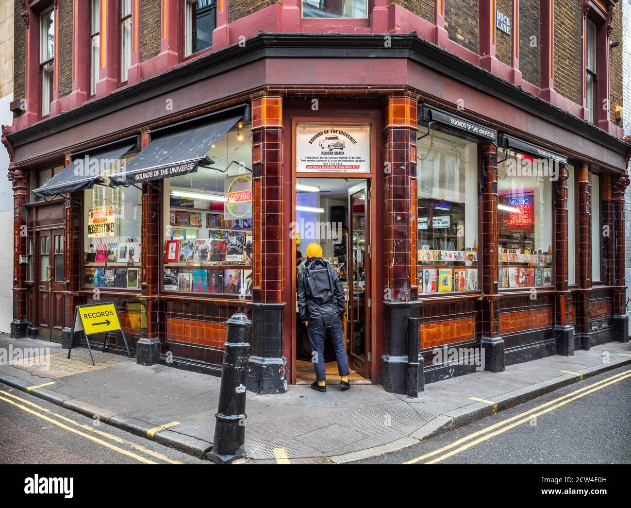 Soho Londres Record Shop Store - Sons de l'univers magasin de disques à Broadwick Street dans le quartier londonien de Soho Entertainment district Banque D'Images