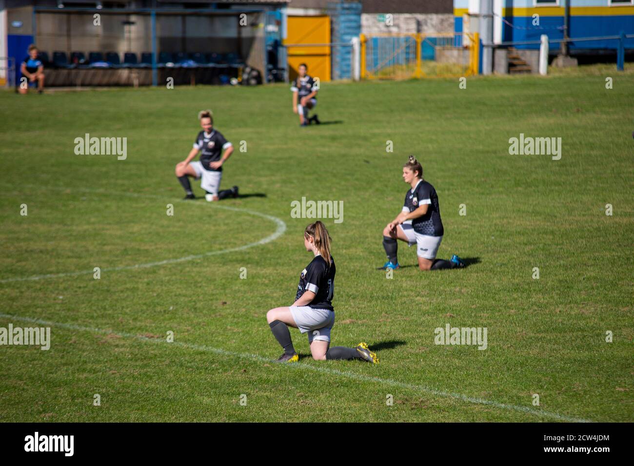 Port Talbot Town v Aberystwyth Town, chemin Victoria, dans la Welsh Premier Women's League, le 27 septembre 2020. Lewis Mitchell/PTT/YCPD. Banque D'Images Port Talbot Town v Aberystwyth Town, chemin Victoria, dans la Welsh Premier Women's League, le 27 septembre 2020. Lewis Mitchell/PTT/YCPD. Banque D'Images