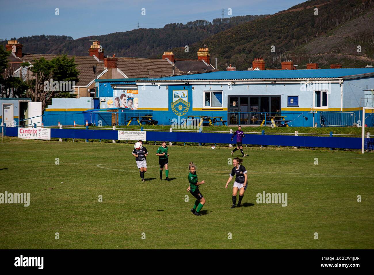 Port Talbot Town v Aberystwyth Town, chemin Victoria, dans la Welsh Premier Women's League, le 27 septembre 2020. Lewis Mitchell/PTT/YCPD. Banque D'Images Port Talbot Town v Aberystwyth Town, chemin Victoria, dans la Welsh Premier Women's League, le 27 septembre 2020. Lewis Mitchell/PTT/YCPD. Banque D'Images