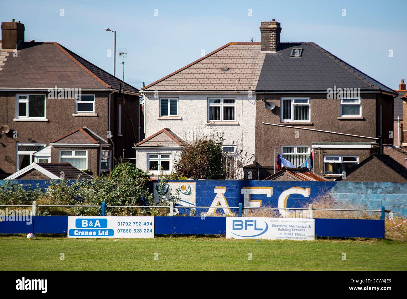 Port Talbot Town v Aberystwyth Town, chemin Victoria, dans la Welsh Premier Women's League, le 27 septembre 2020. Lewis Mitchell/PTT/YCPD. Banque D'Images Port Talbot Town v Aberystwyth Town, chemin Victoria, dans la Welsh Premier Women's League, le 27 septembre 2020. Lewis Mitchell/PTT/YCPD. Banque D'Images