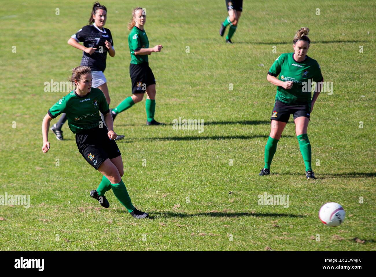 Port Talbot Town v Aberystwyth Town, chemin Victoria, dans la Welsh Premier Women's League, le 27 septembre 2020. Lewis Mitchell/PTT/YCPD. Banque D'Images Port Talbot Town v Aberystwyth Town, chemin Victoria, dans la Welsh Premier Women's League, le 27 septembre 2020. Lewis Mitchell/PTT/YCPD. Banque D'Images