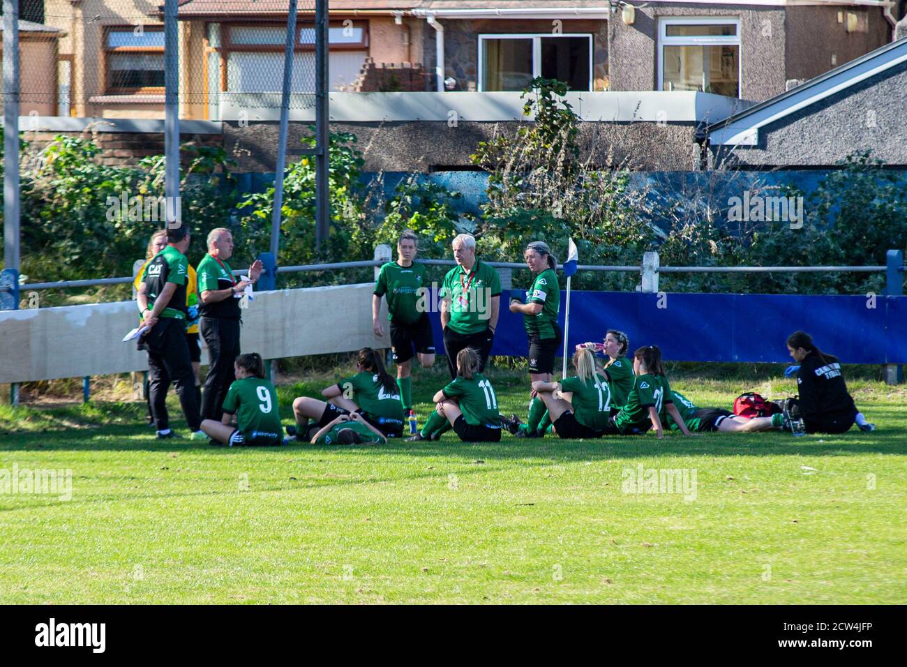 Port Talbot Town v Aberystwyth Town, chemin Victoria, dans la Welsh Premier Women's League, le 27 septembre 2020. Lewis Mitchell/PTT/YCPD. Banque D'Images Port Talbot Town v Aberystwyth Town, chemin Victoria, dans la Welsh Premier Women's League, le 27 septembre 2020. Lewis Mitchell/PTT/YCPD. Banque D'Images